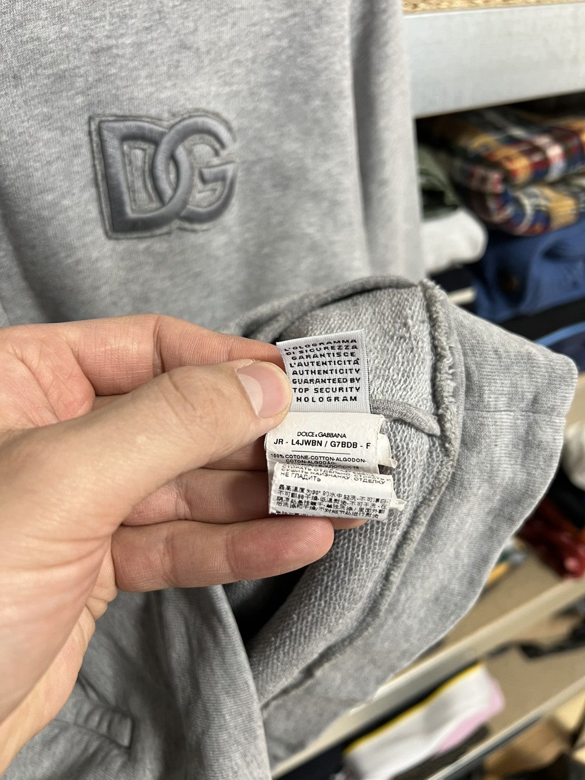 Dolce & Gabbana Dolce & Gabbana Zip Up Hoodie Gray Size XS Pullover Size XS / US 0-2 / IT 36-38 - 6 Thumbnail