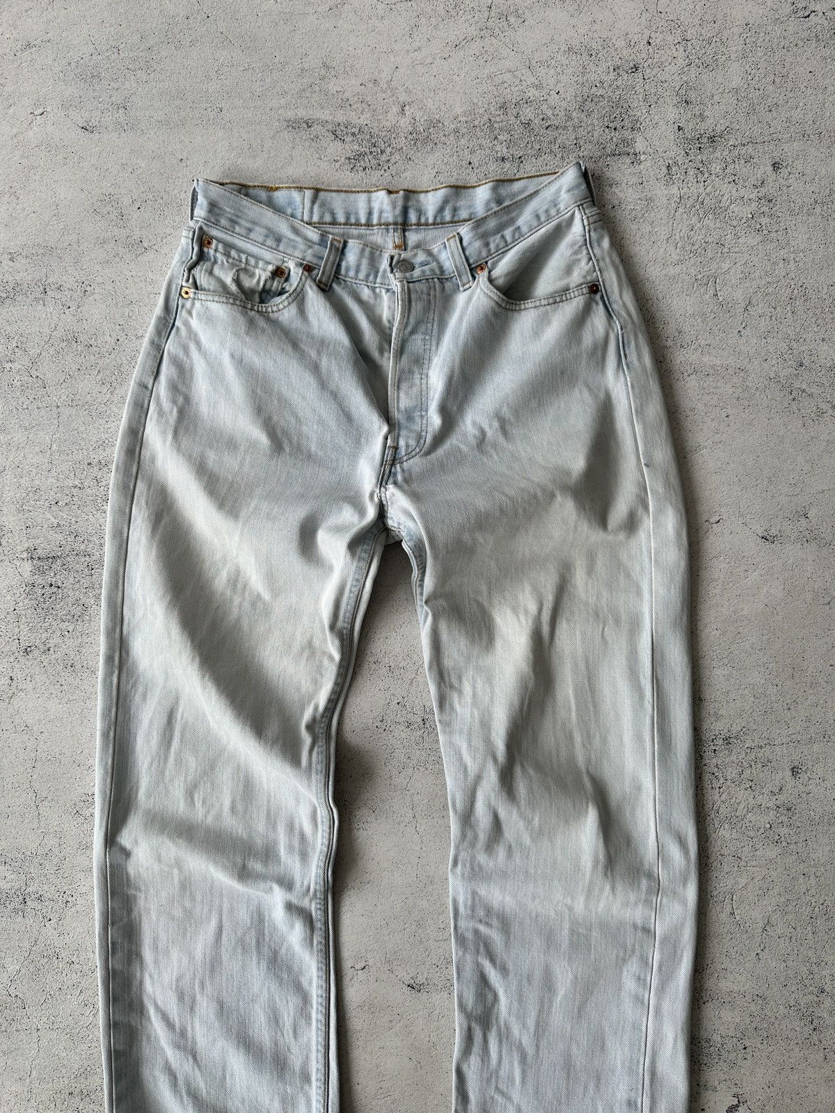 Levi's × Levi's Vintage Clothing × Vintage Vintage Levi’s 501 Denim Faded Jeans Size US 33 - 3 Thumbnail
