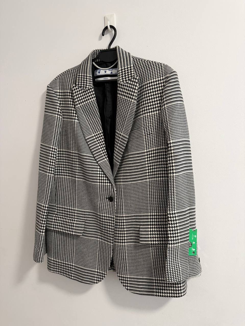 Off-White Off White Prince of Wales Herringbone Tomboy BlazerJacket Size M / US 6-8 / IT 42-44 - 2 Thumbnail