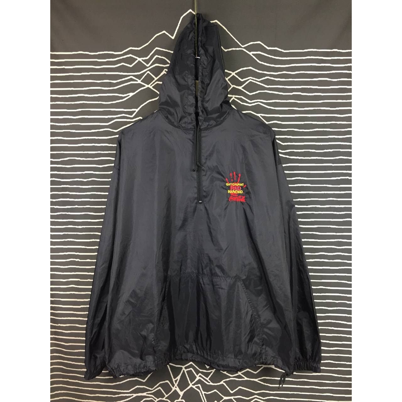 Coca Cola × Vintage Coca Cola Get Caught Red Handed Anorak Windbreaker Jacket Size US XXL / EU 58 / 5 - 3 Thumbnail