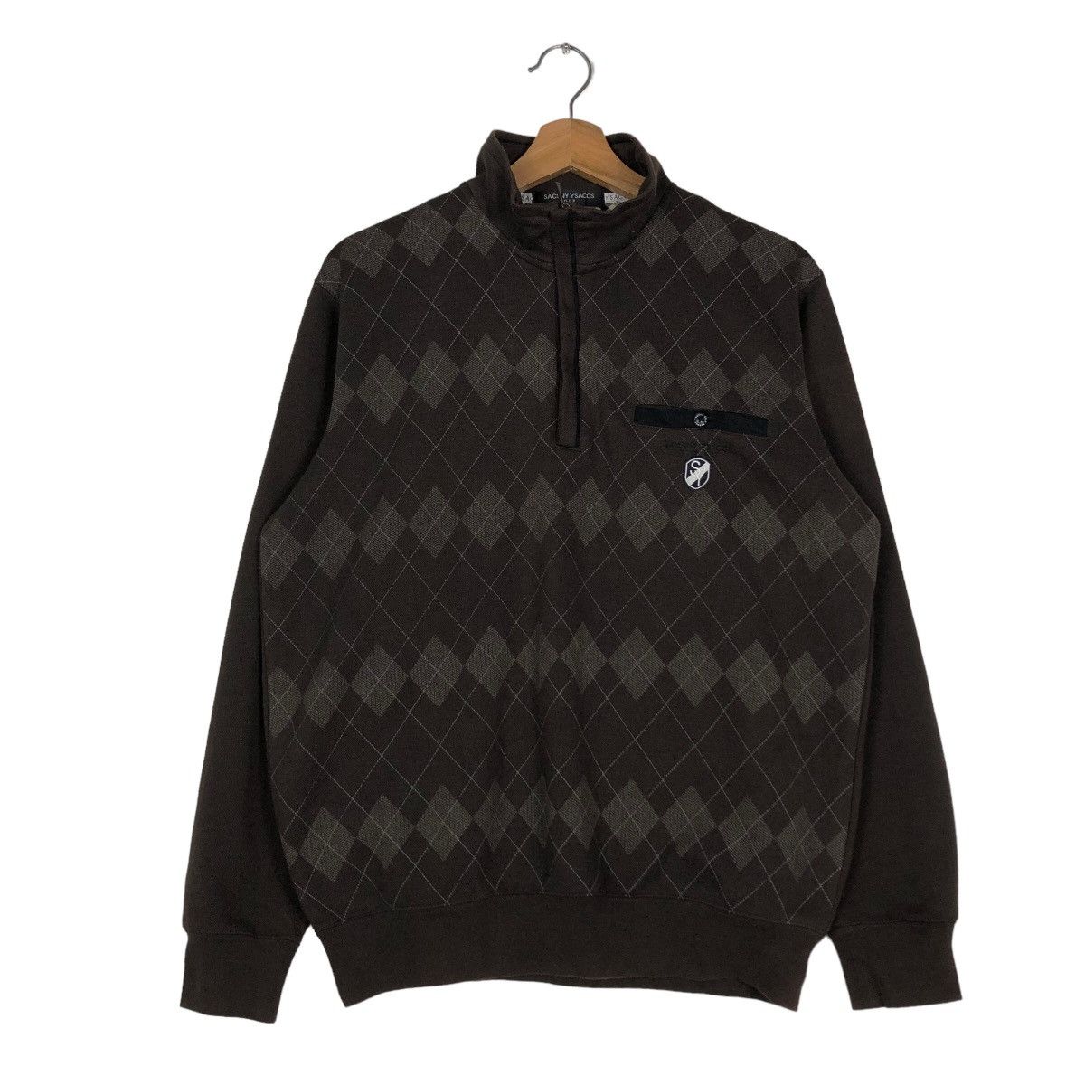Japanese Brand 🔥Vintage Collar Sweatshirt Sacsny Y’saccs Jpn Tartan Design Size US M / EU 48-50 / 2 - 1 Thumbnail