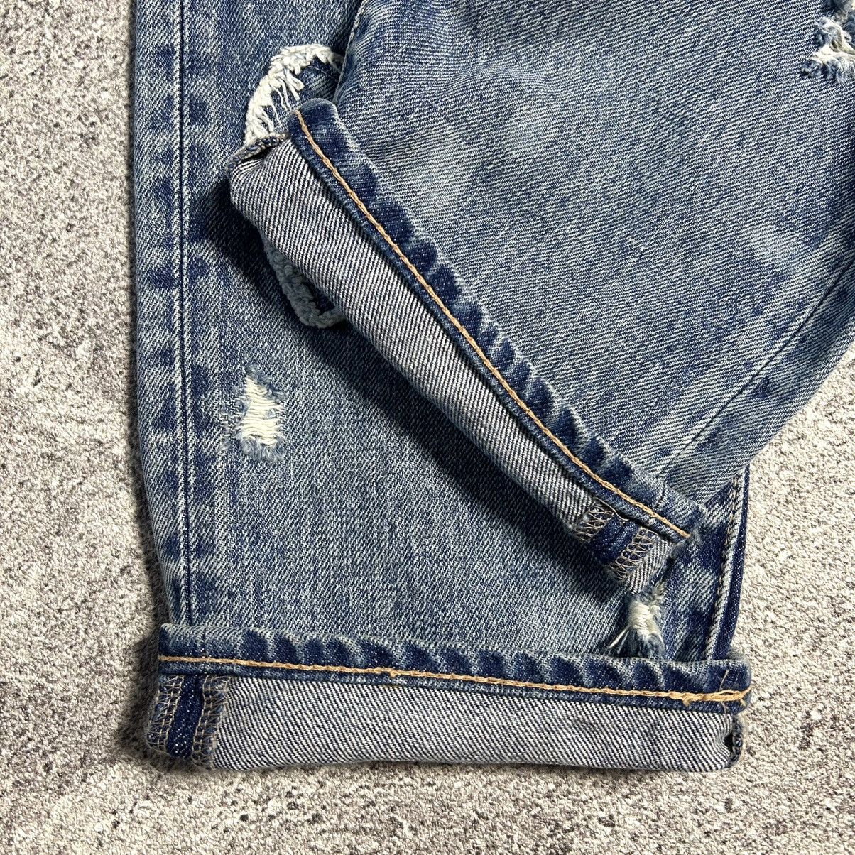 Japanese Brand RNA Crazy Distressed Bluewash Denim Pants Size US 30 / EU 46 - 21 Thumbnail