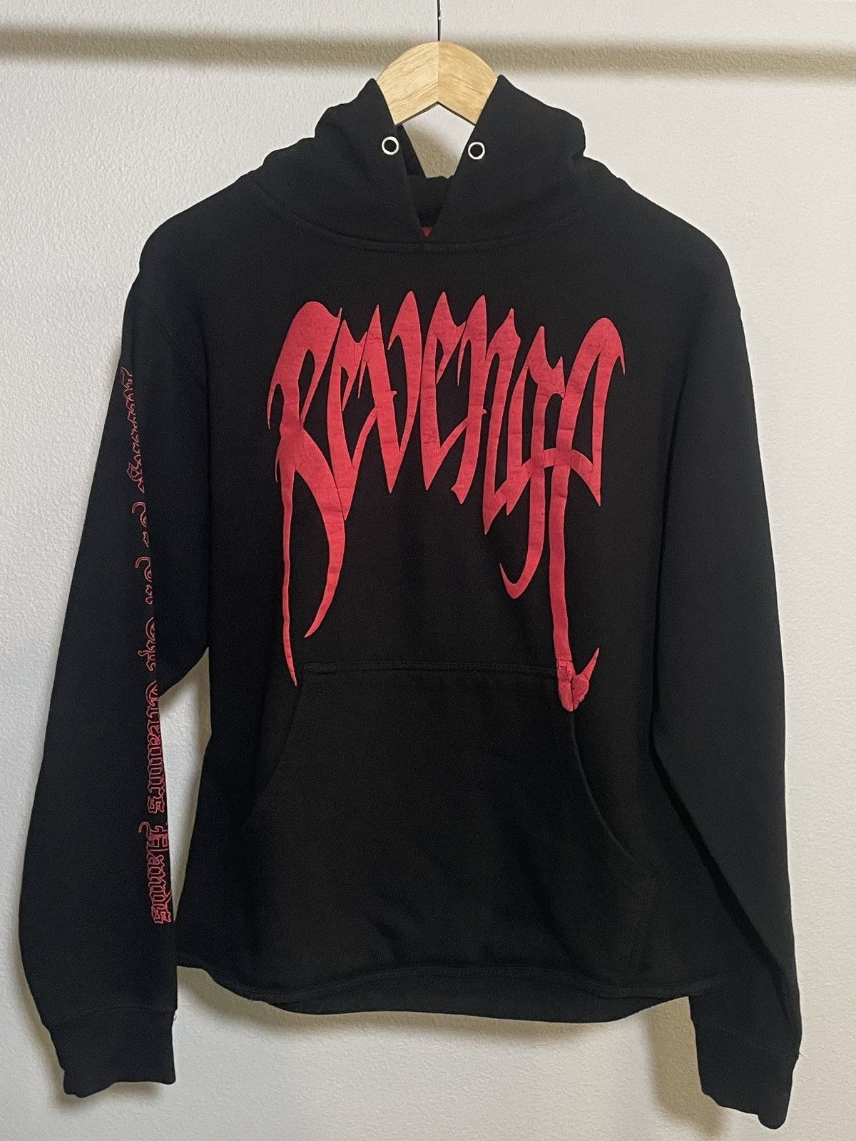 image of Revenge X Xxxtentacion Bred Kill Hoodie in Black Red, Men's (Size Small)