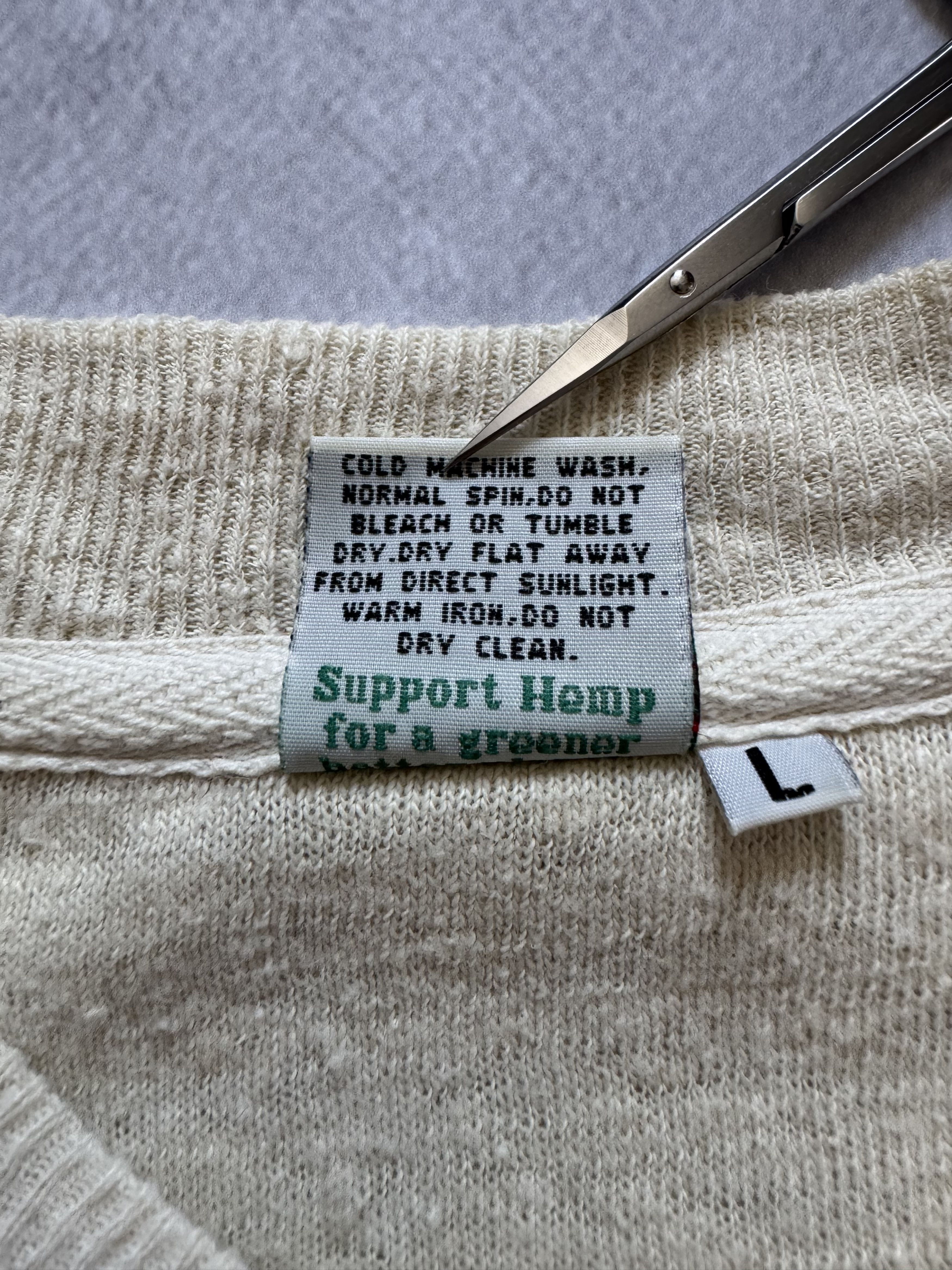 Vintage Vintage Natural Hemp Monogram T-shirt Crazy Design Size US M / EU 48-50 / 2 - 16 Thumbnail