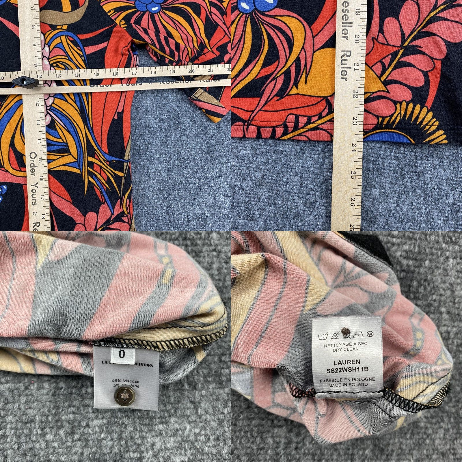 Vintage VINTAGE La Prestic Ouiston Polo Shirt Womens 0 Floral Print Lauren SS22WSH11B Size XS / US 0-2 / IT 36-38 - 8 Thumbnail