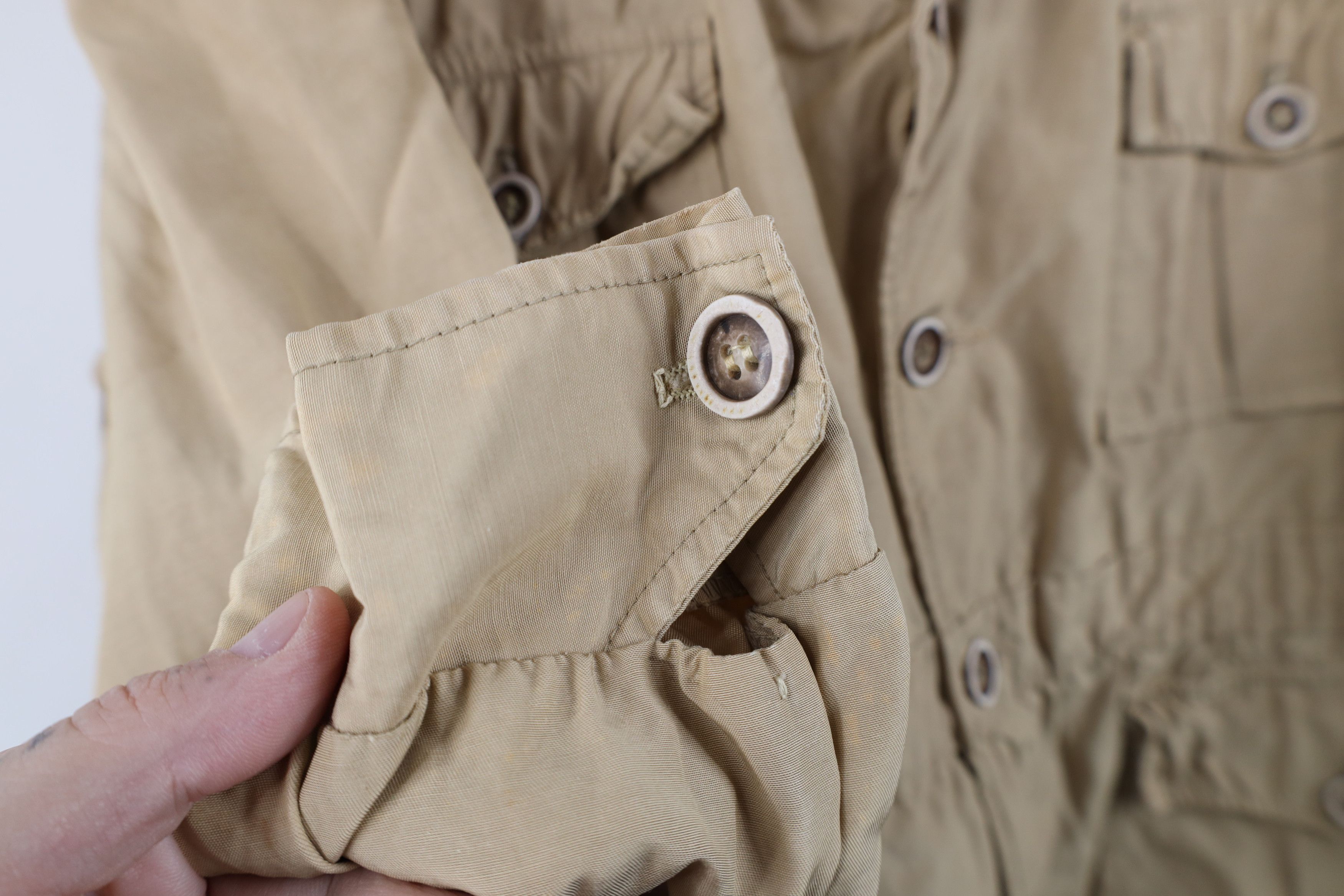 Vintage Vintage 70s Streetwear Rayon Gabardine Safari Bush Jacket Size US L / EU 52-54 / 3 - 9 Thumbnail
