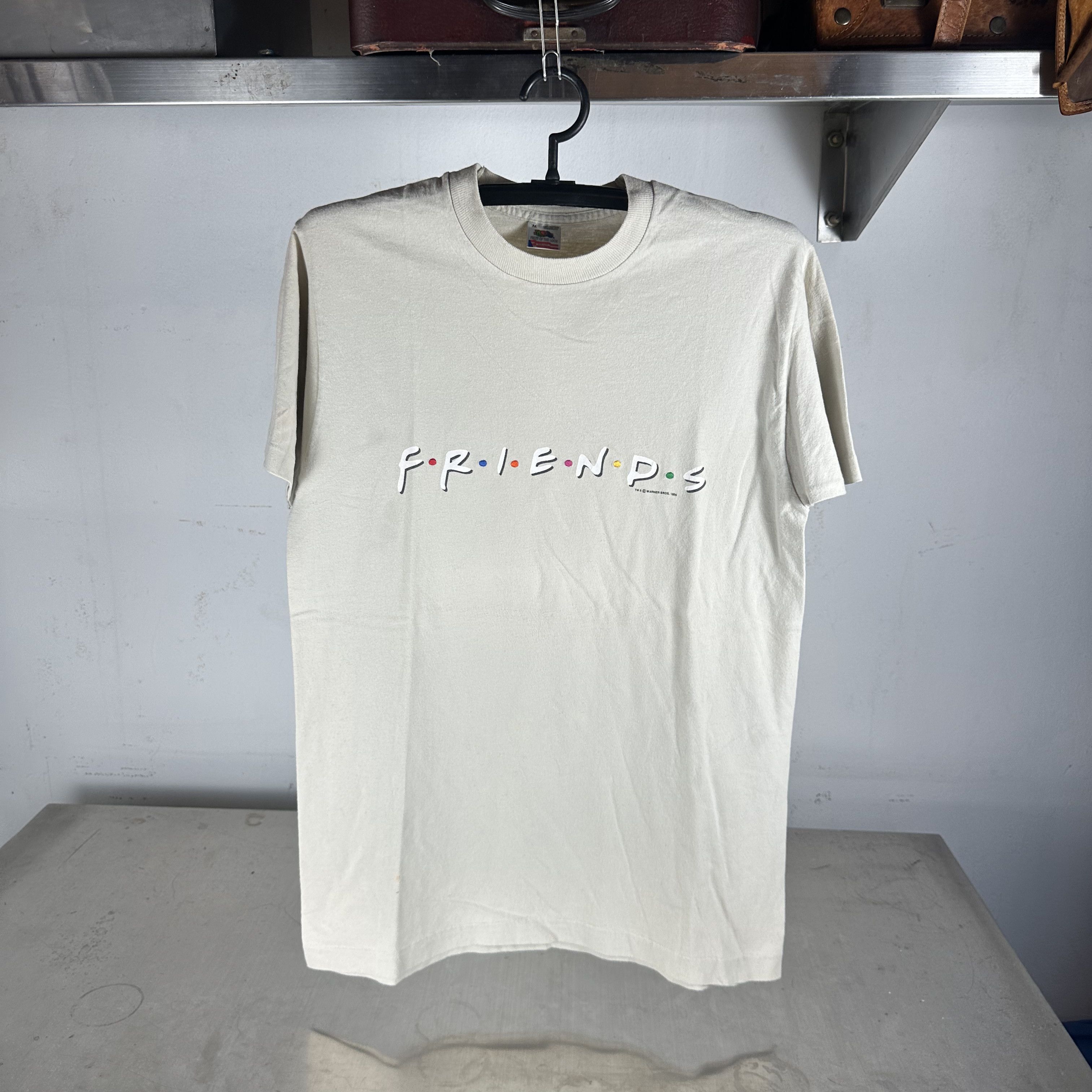 Vintage 1996 Friends Sitcom TV Series Logo Single Stitch T-shirt Size US L / EU 52-54 / 3 - 1 Thumbnail
