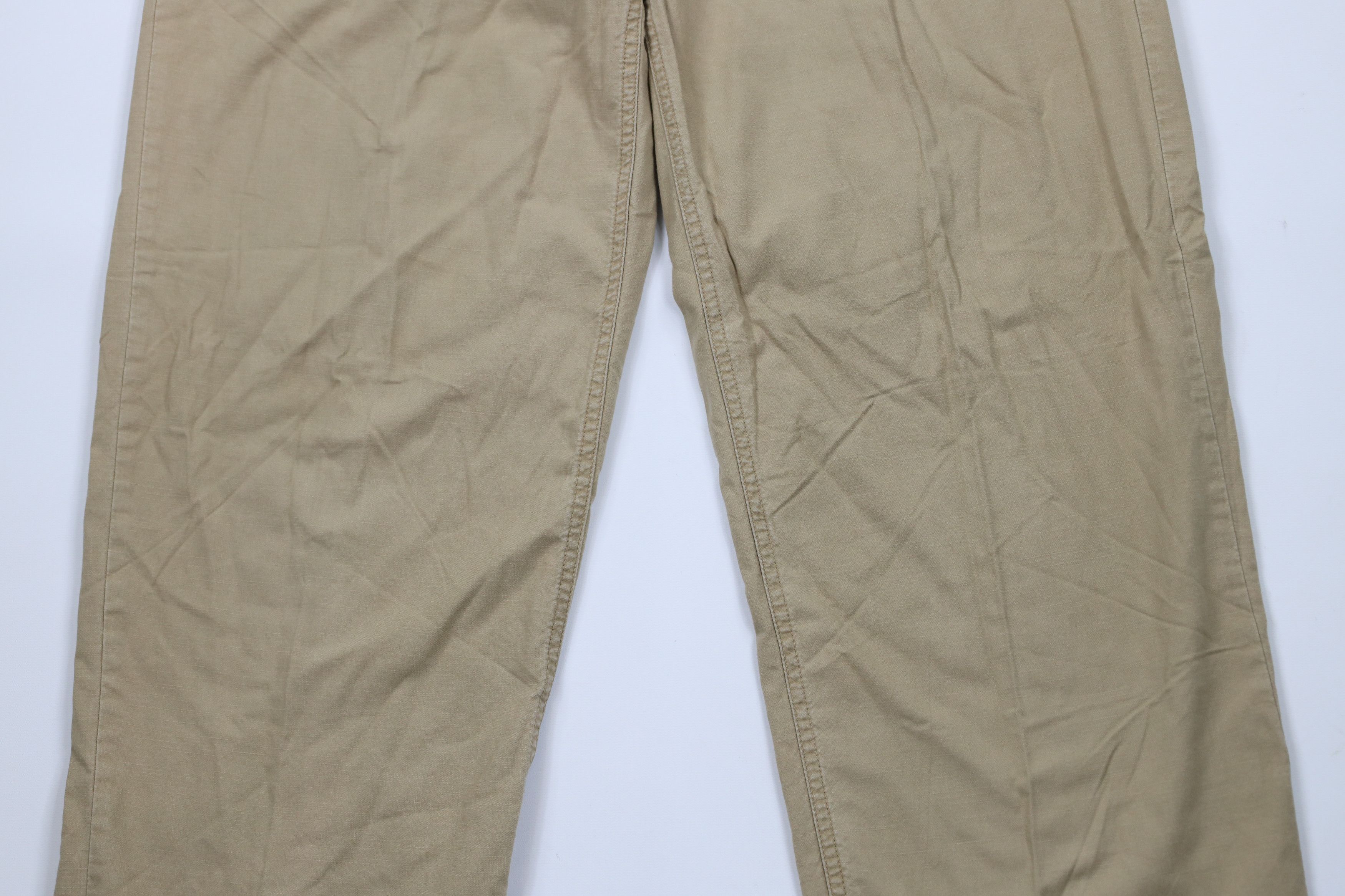 Gap × Vintage Vintage 90s Y2K Gap Chamois Cloth Lined Wide Leg Pants Beige Size US 34 / EU 50 - 3 Thumbnail