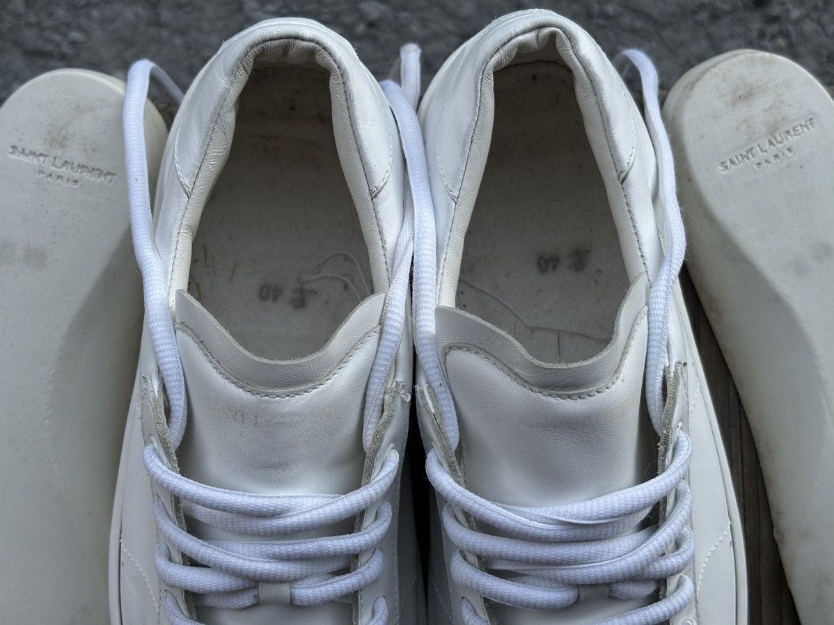 Saint Laurent Paris YSL Paris SL/01 Signature Court Classic Leather Low Top Sneaker Shoes Trainers Size US 10 / IT 40 - 23 Thumbnail