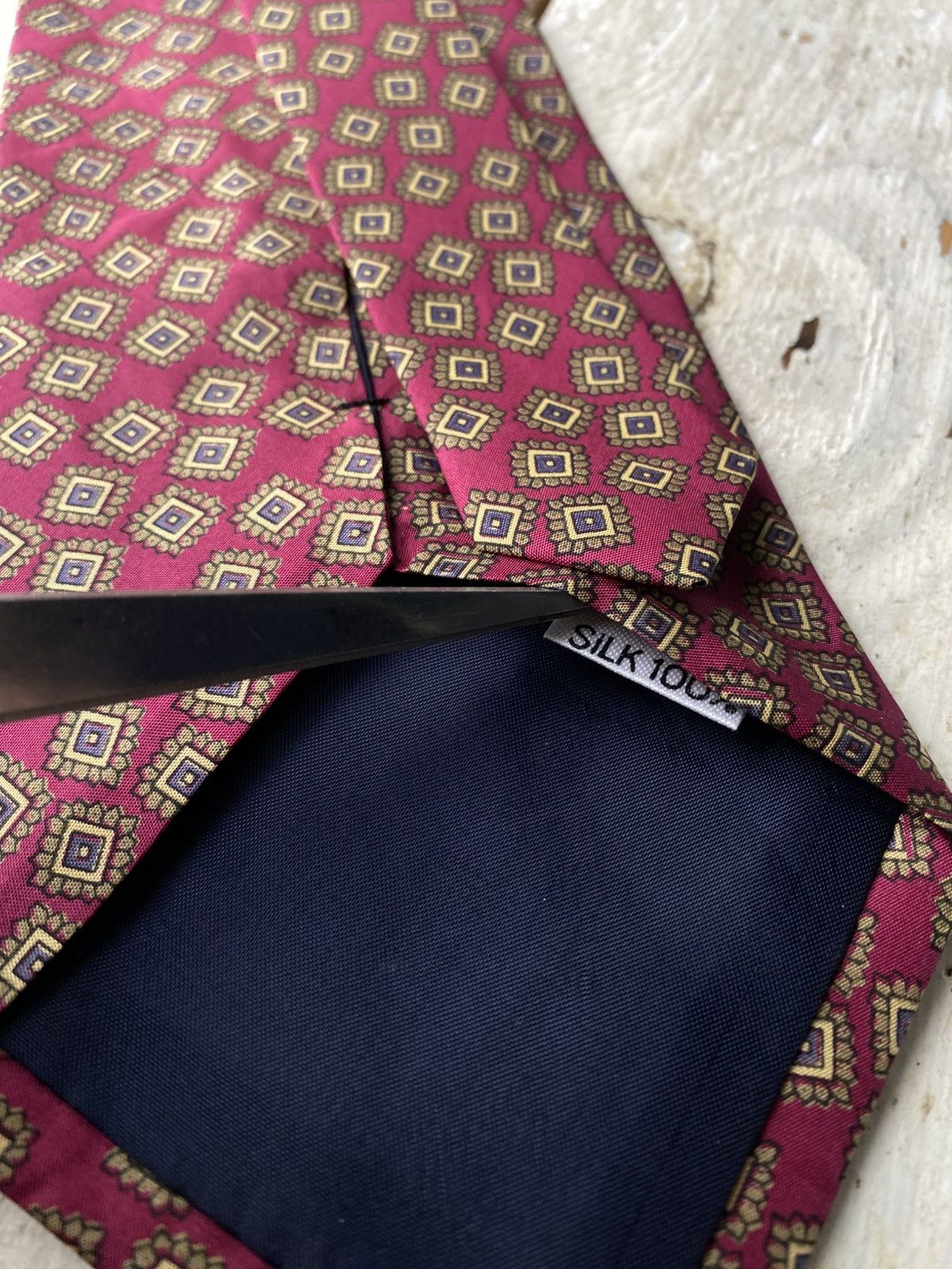 Designer × Stefano Ricci Stefano Ricci Men’s Tie Pure Silk Geometric Size ONE SIZE - 5 Thumbnail