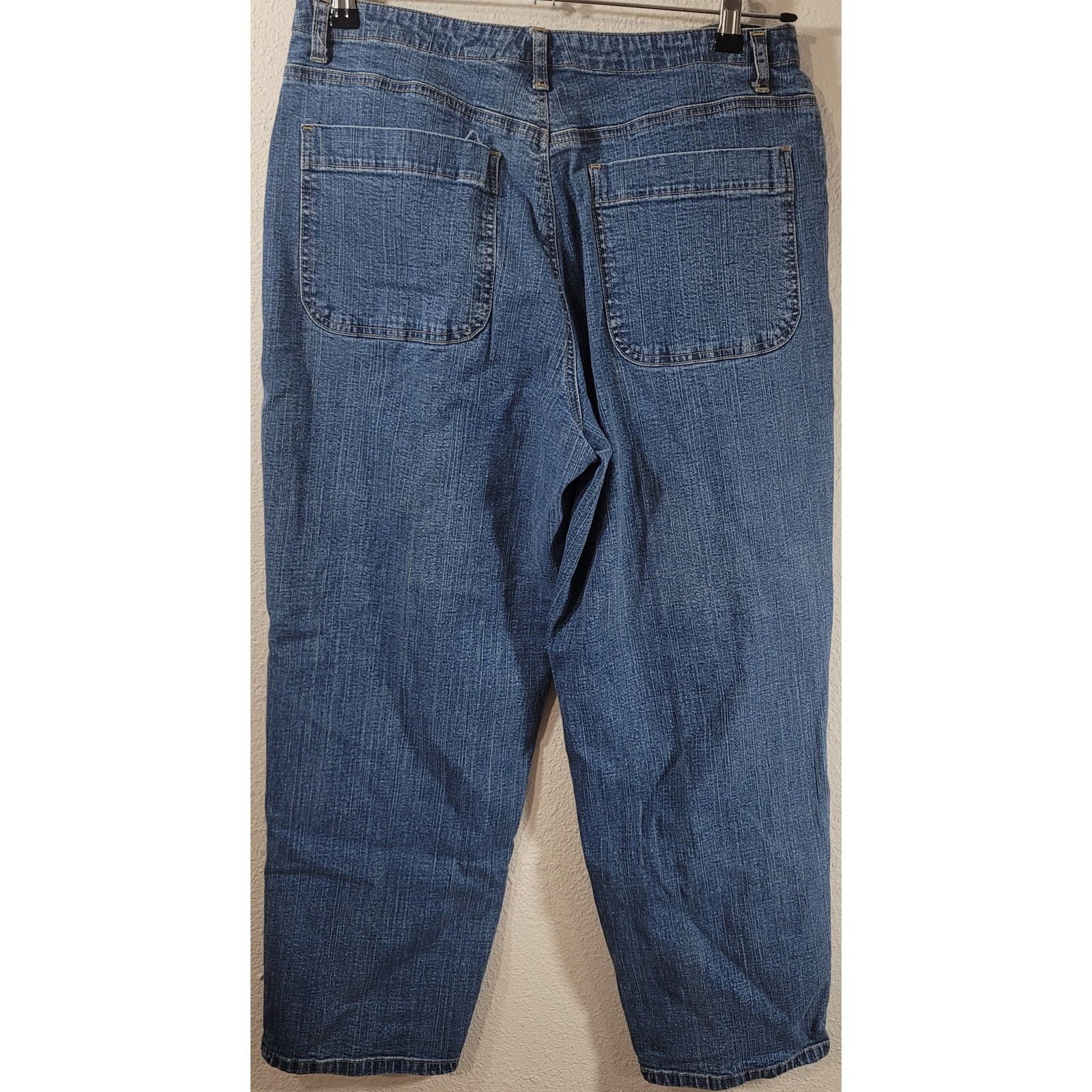Other Crazy Horse Dark Blue Denim Jeans 14 Short Lightweight Size 36" / US 14 / IT 50 - 2 Thumbnail