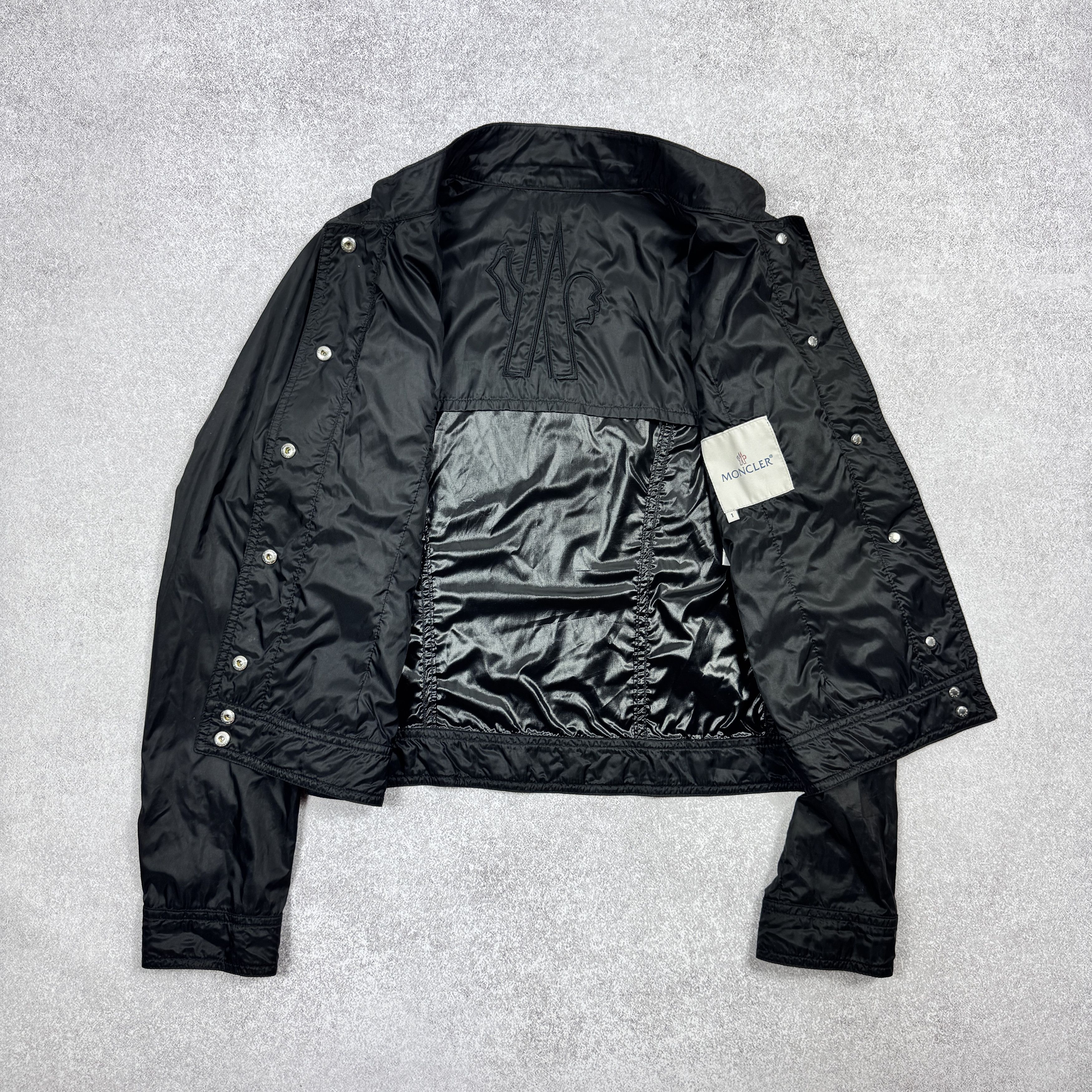 Moncler Women`s Moncler Z5E0084 Black Light Nylon Jacket Size 1 / S Size S / US 4 / IT 40 - 4 Thumbnail