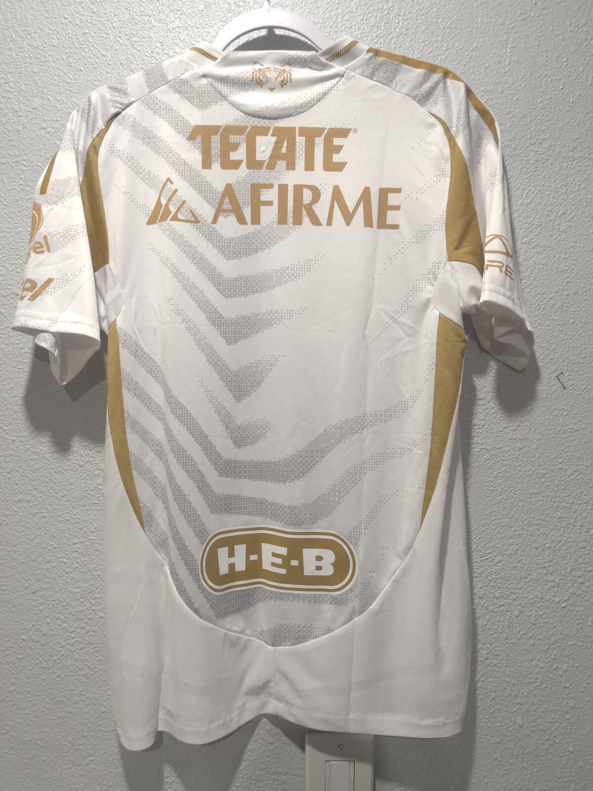 Adidas Adidas TUANL 3 JSY AU White and Gold Soccer Jersey Medium Size US M / EU 48-50 / 2 - 3 Thumbnail