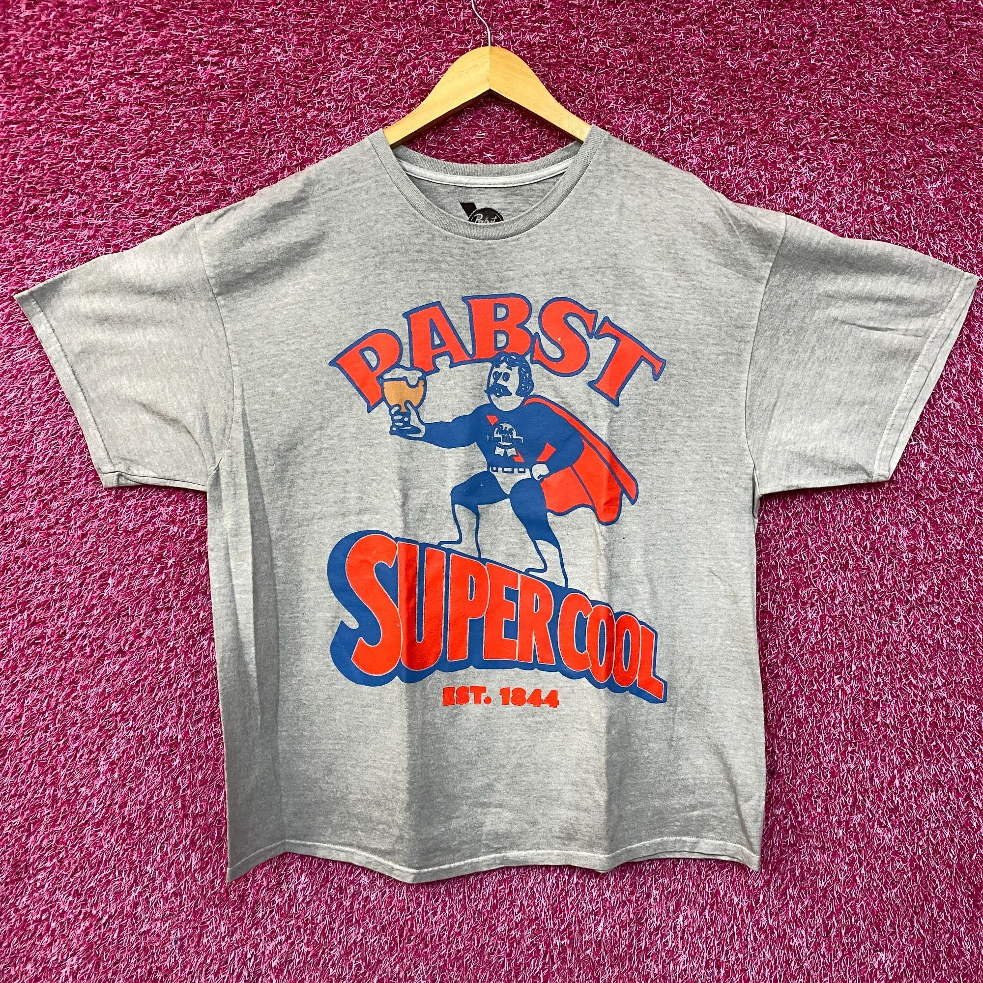 Pabst Blue Ribbon Pabst Blue Ribbon Supercool Man Retro T-Shirt M/L Size US L / EU 52-54 / 3 - 1 Thumbnail