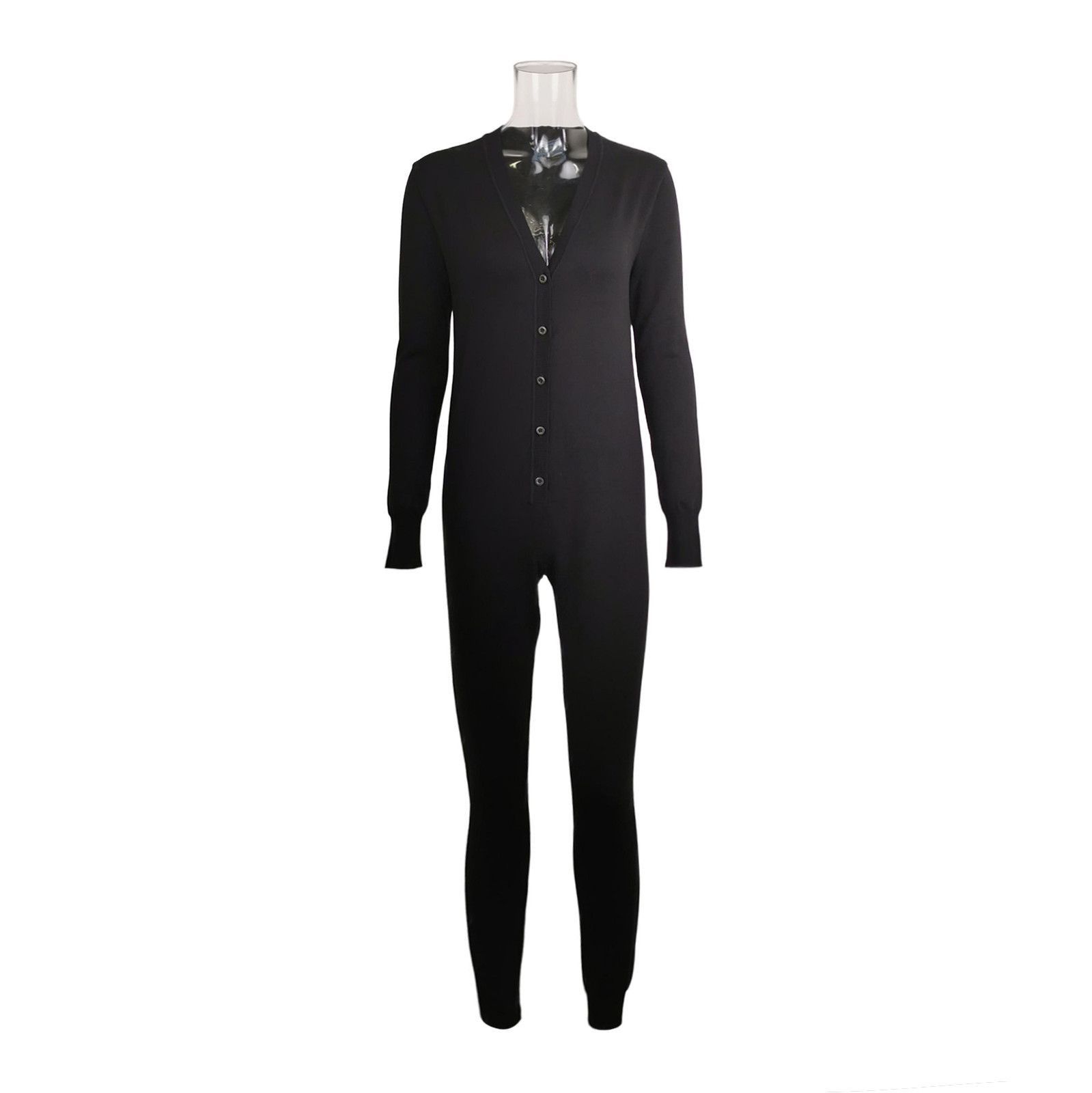 Prada Prada Black Wool Blend V. Size L / US 10 / IT 46 - 1 Thumbnail