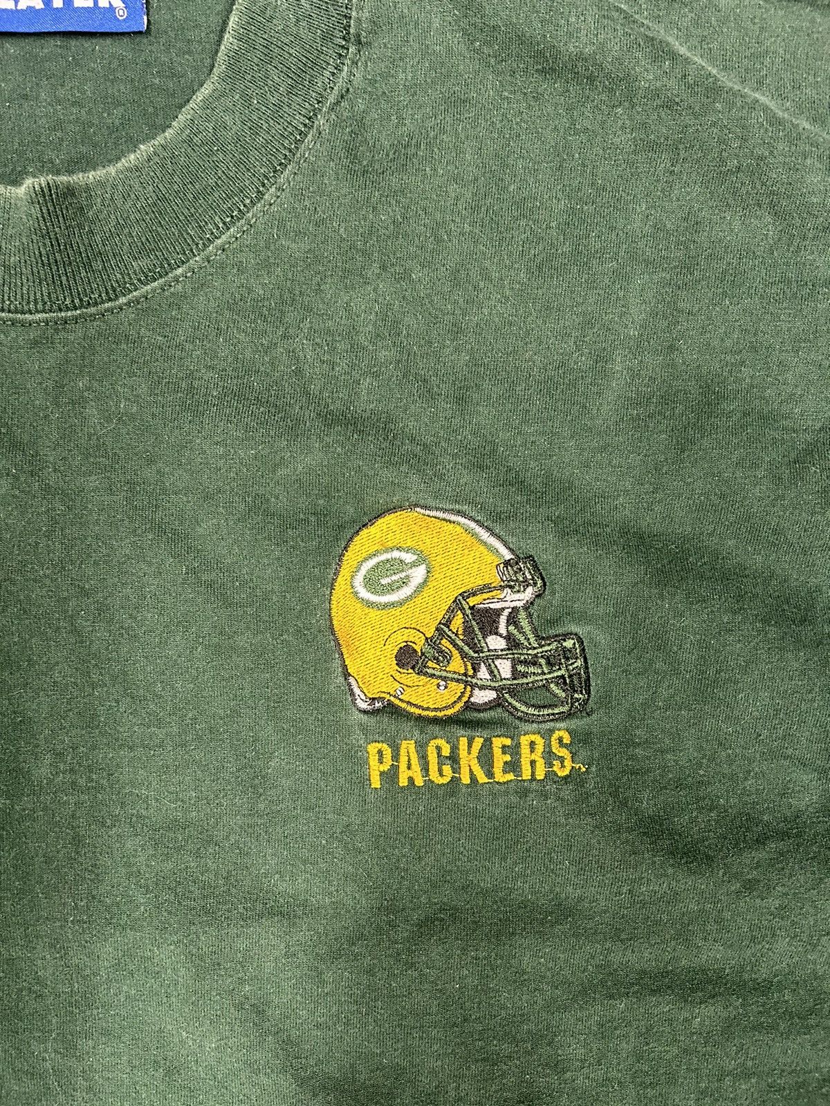NFL × Pro Player × Vintage Crazy Vintage 90s Essential NFL Green Bay Packers Tee Shirt Size US XL / EU 56 / 4 - 2 Thumbnail