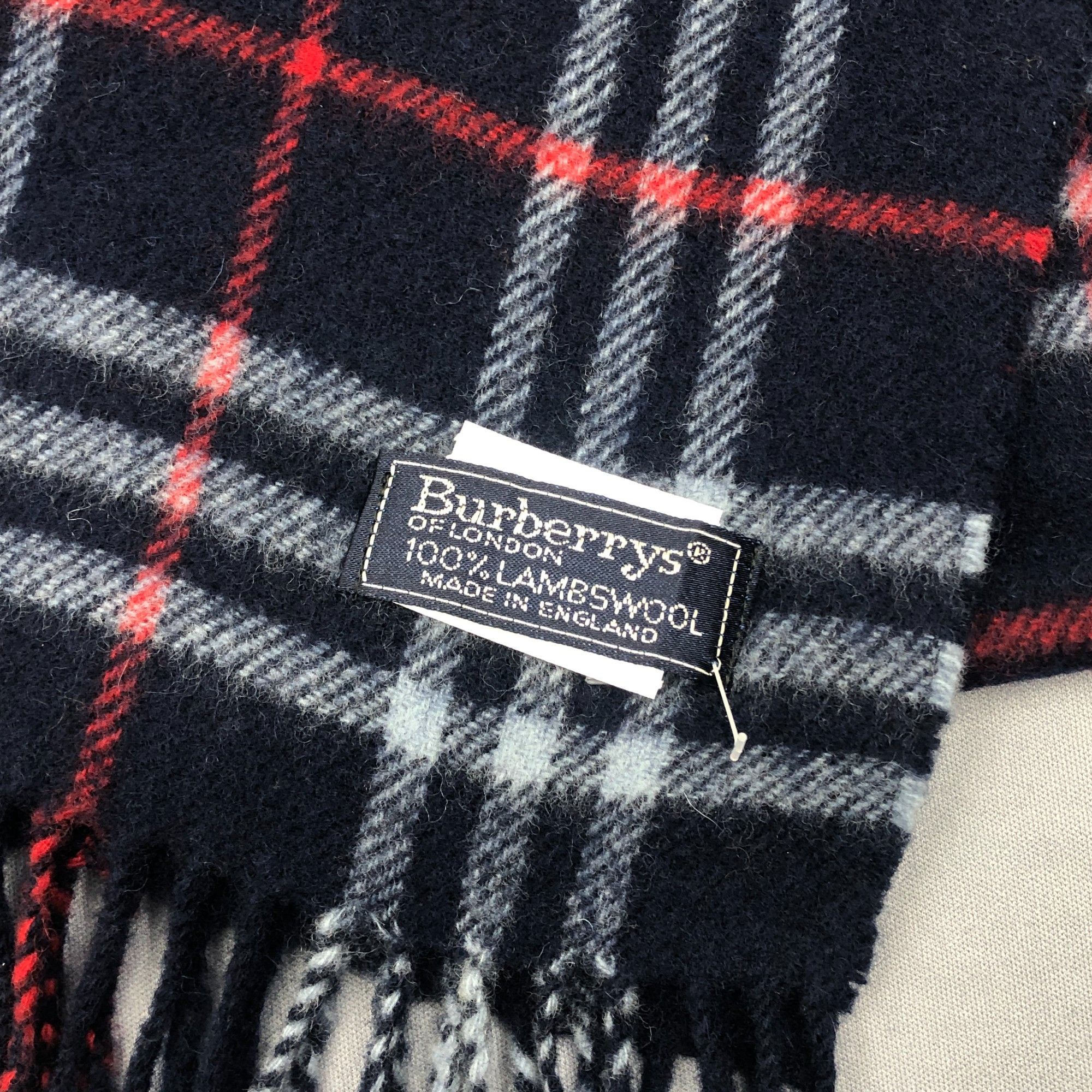 Burberry Vintage Burberry Scarf Muffler Wool Winter Check Scarves Size ONE SIZE - 4 Thumbnail