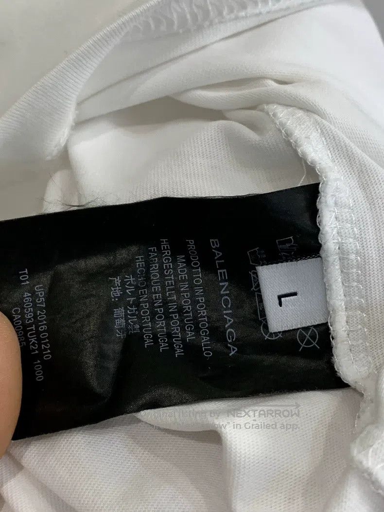 Balenciaga Balenciaga White Short Sleeve T-Shirt, Size L Size US L / EU 52-54 / 3 - 6 Thumbnail