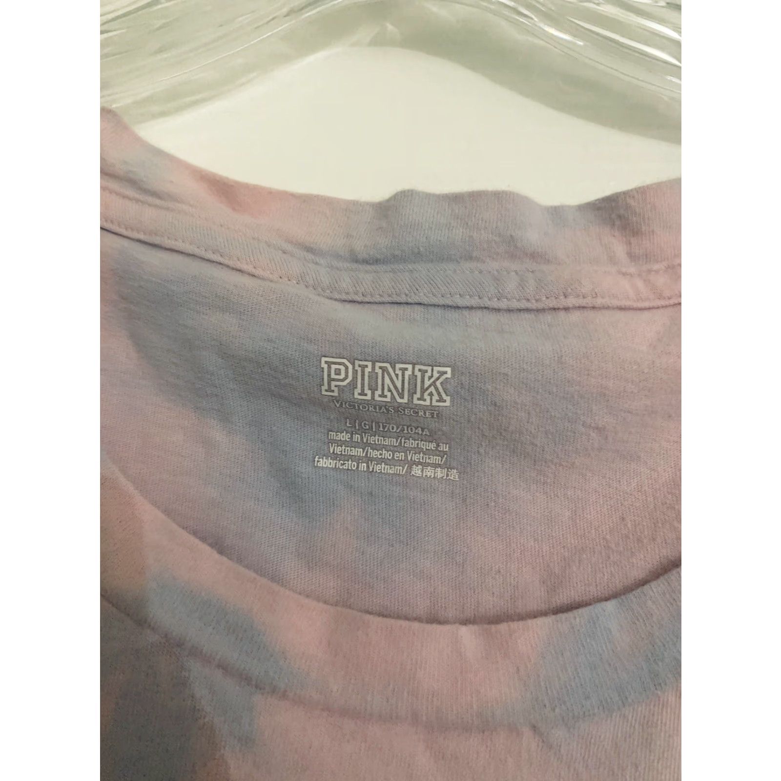 Victoria's Secret Victoria's Secret PINK Crew T-Shirt Logo Cotton Size Large T-Shirt Short Sleeve Womens Hip Length Multicolor Logo Size L / US 10 / IT 46 - 3 Thumbnail