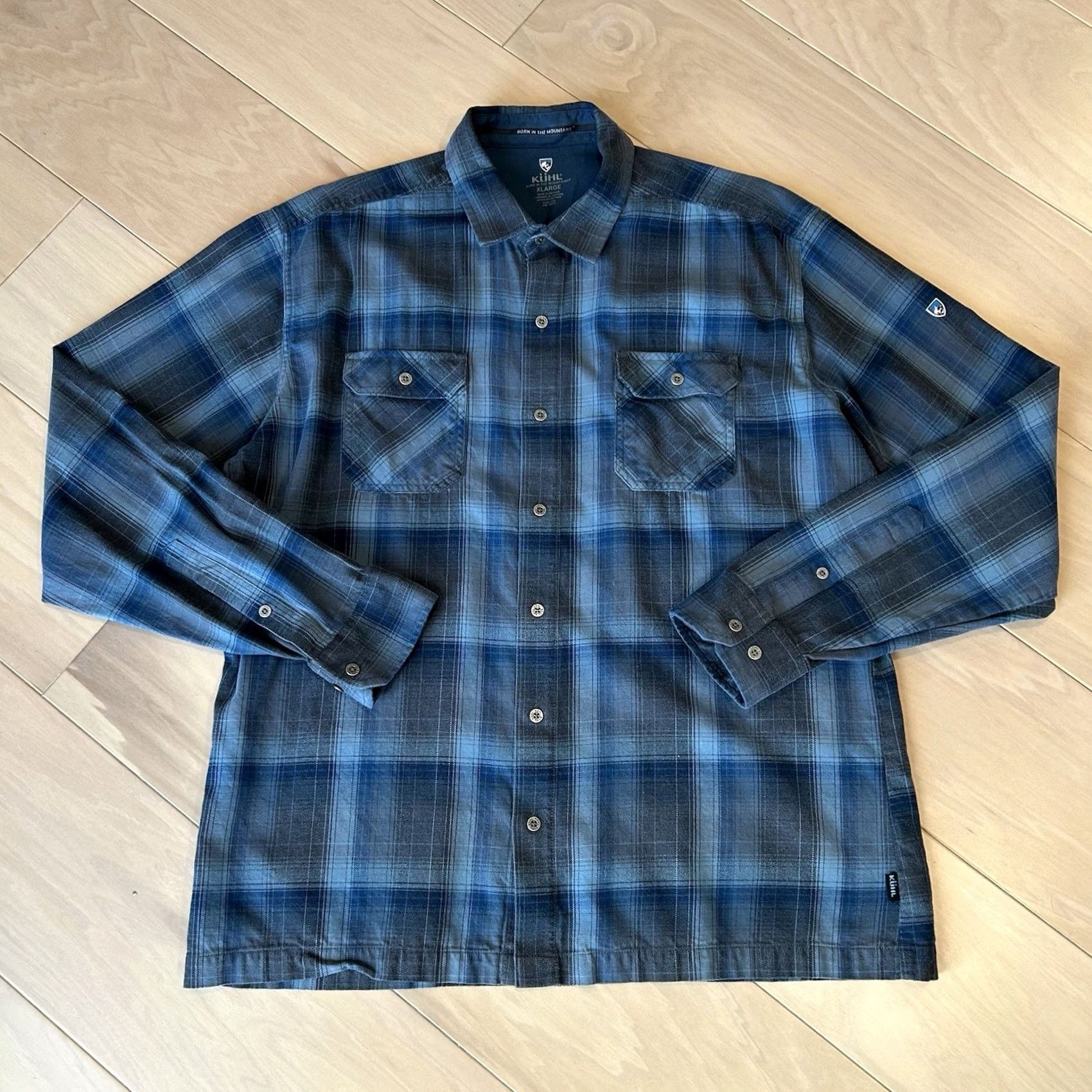 Vintage Kuhl Dillingr Flannel Shirt Men’s XL Blue Plaid Button Up Size US XL / EU 56 / 4 - 2 Thumbnail