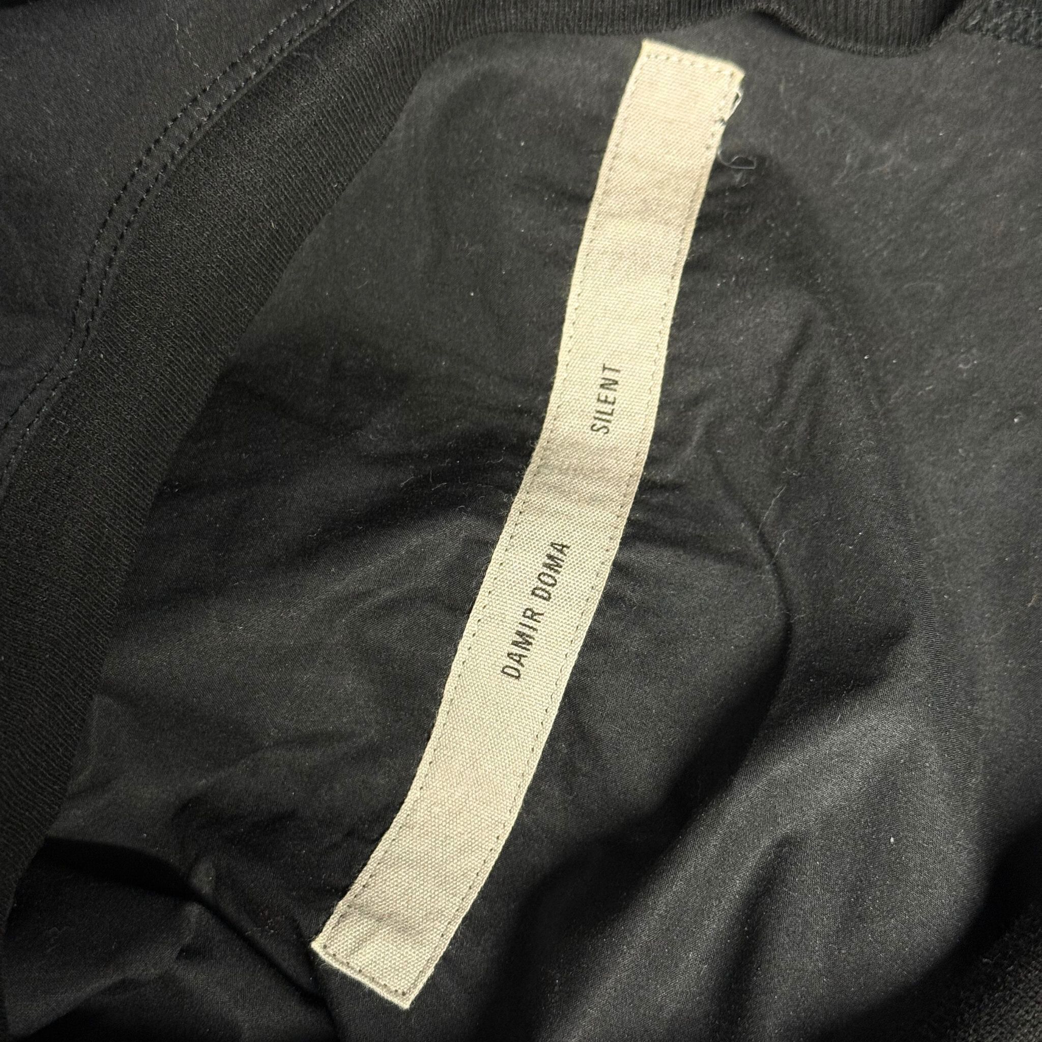 Silent By Damir Doma DAMIR DOMA SILENT BLACK COTTON BLEND BACK POCKET T SHIRT Size US L / EU 52-54 / 3 - 7 Thumbnail