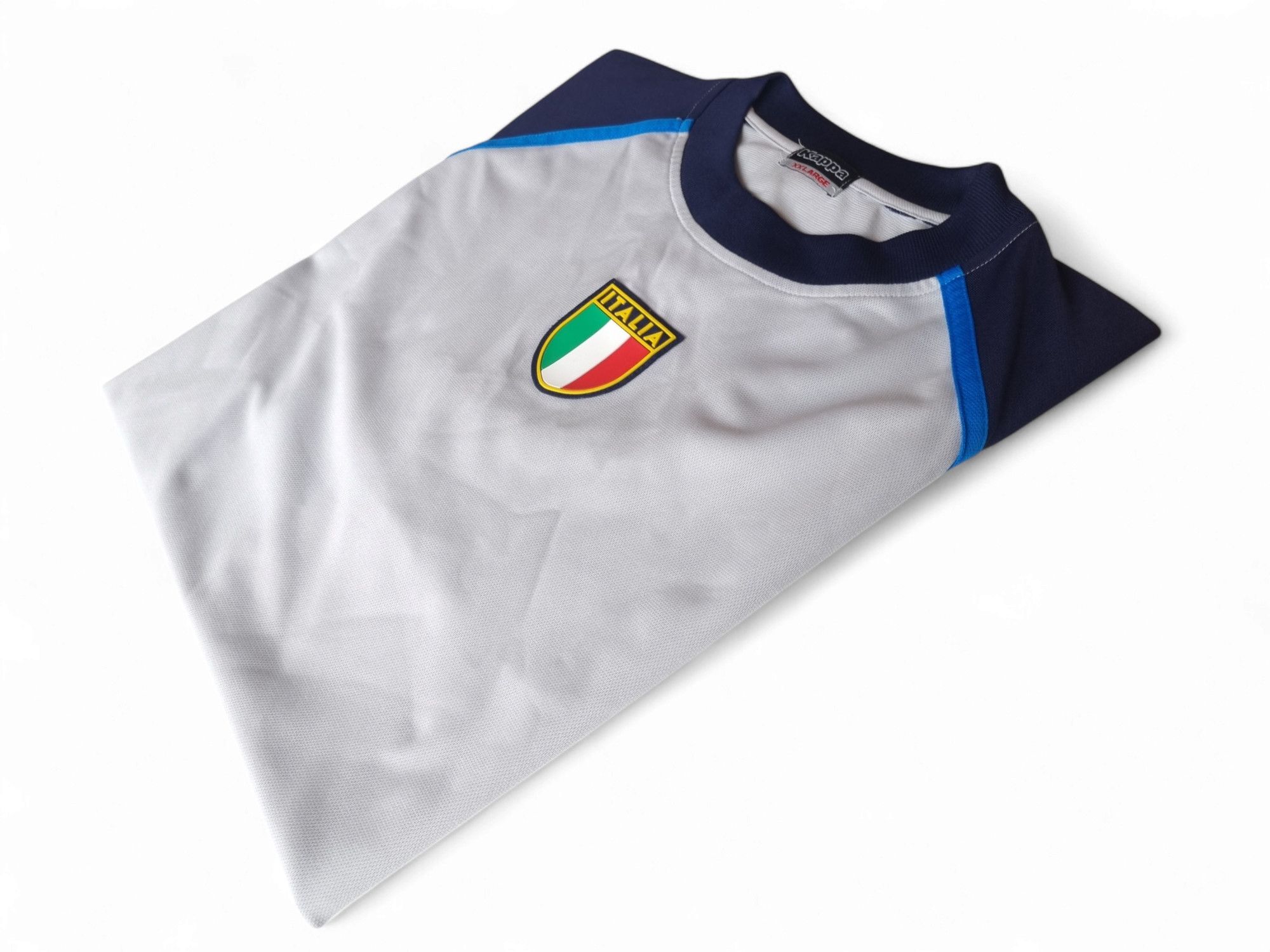 Kappa Kappa Italy 2002 World Cup Pre-Match Training T-Shirt Size US XXL / EU 58 / 5 - 4 Thumbnail