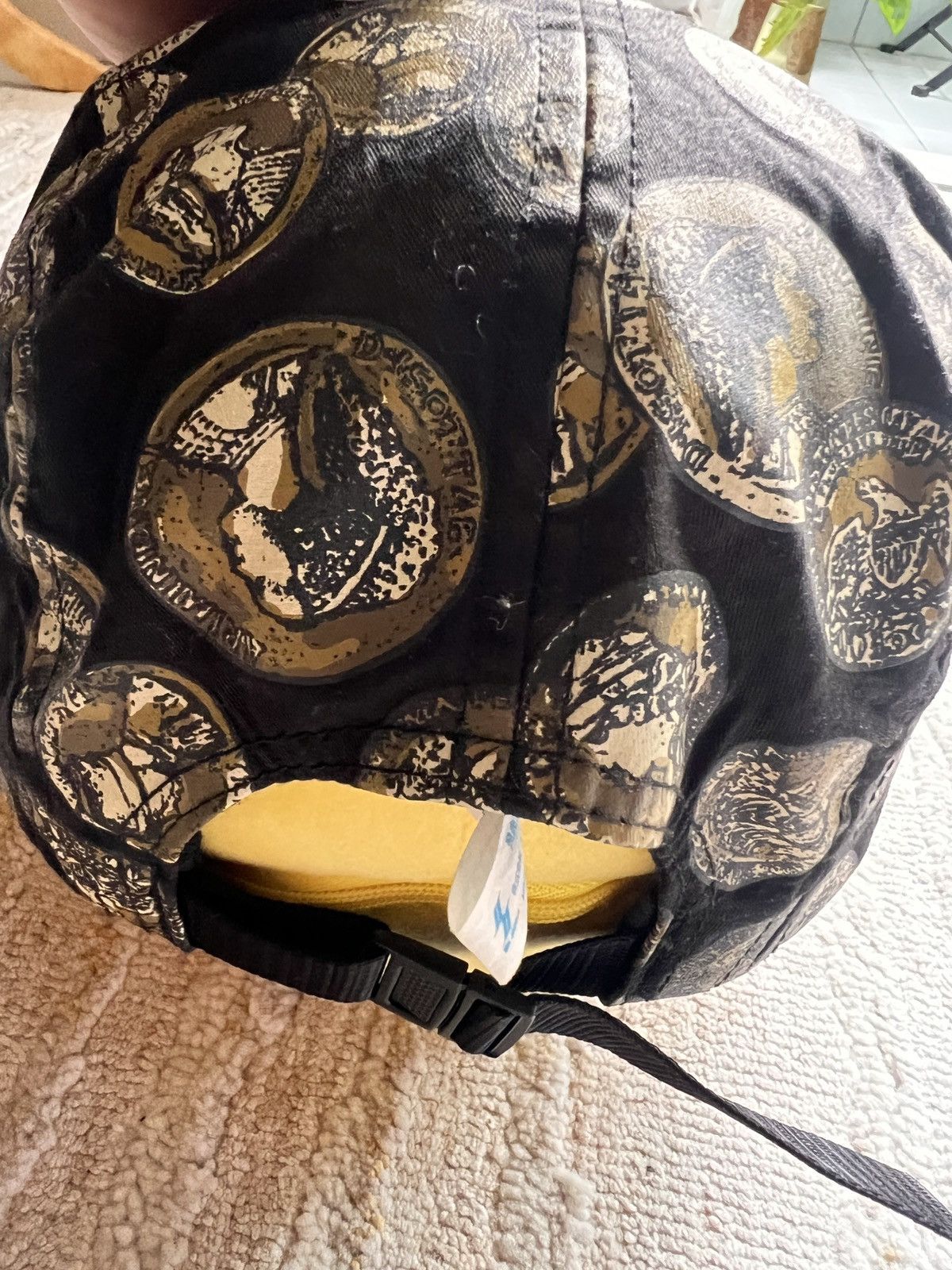 Supreme Supreme Medallion Black 5 Panel Hat Size ONE SIZE - 5 Thumbnail