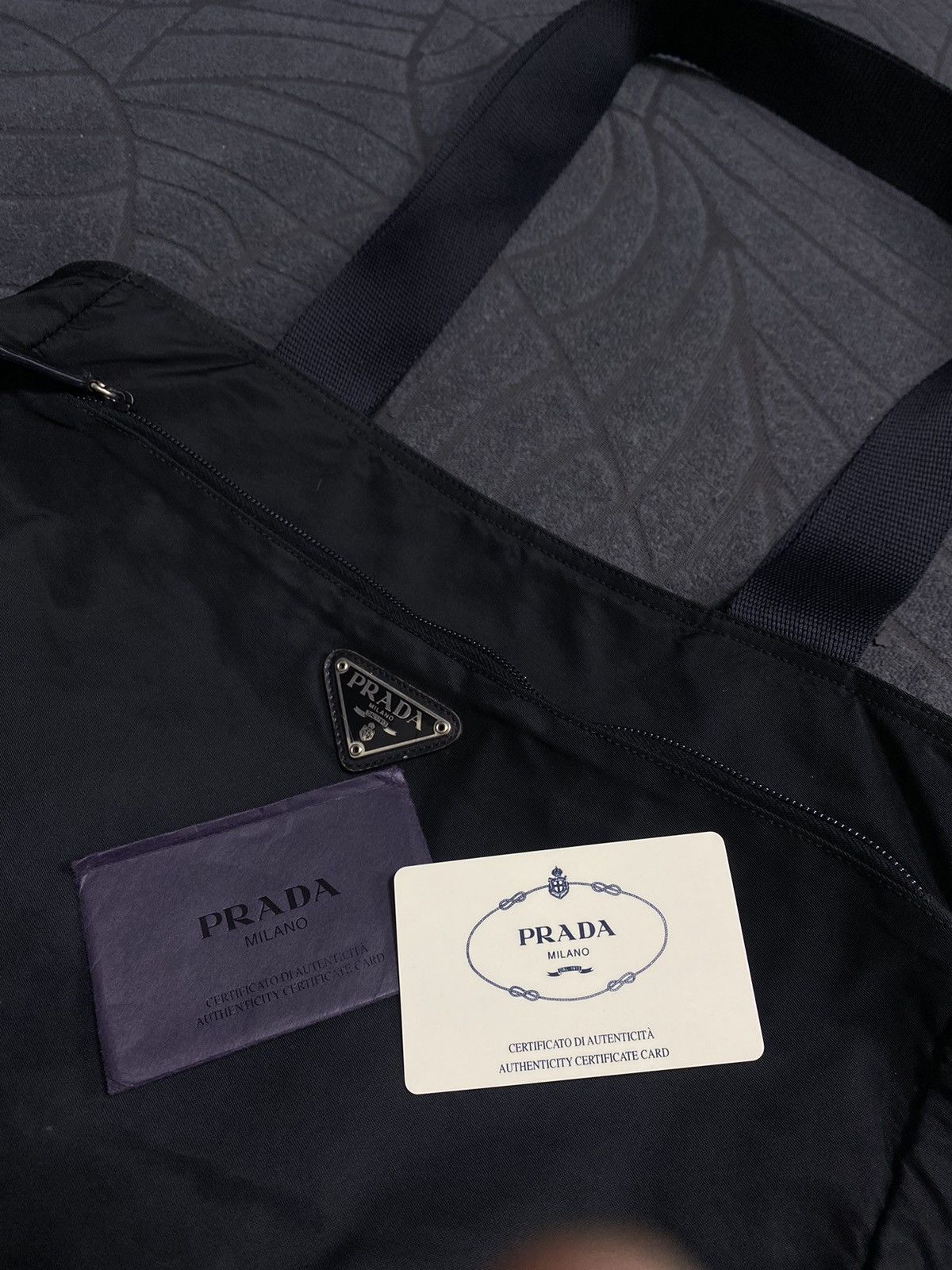 Prada Prada Tessuto Tote Bag Complete with Card Size ONE SIZE - 12 Thumbnail