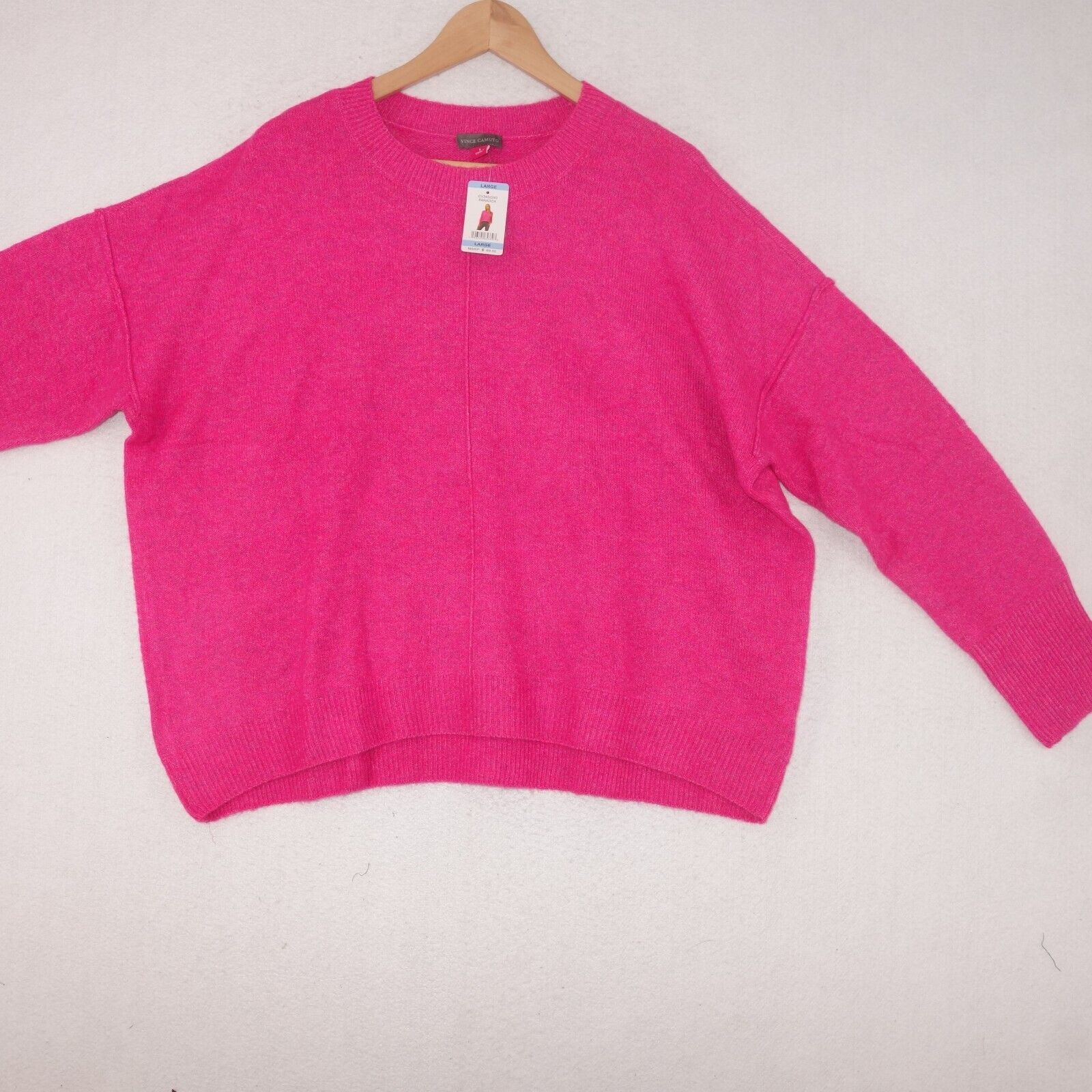 Vince Camuto NEW Vince Camuto Center Seam Crewneck Soft Sweater Size L / US 10 / IT 46 - 2 Thumbnail