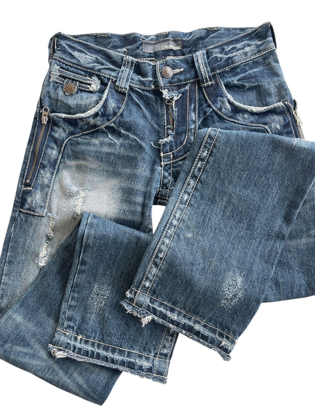 Japanese Brand On Board Distressed LGB Style Denim Size US 28 / EU 44 - 5 Thumbnail