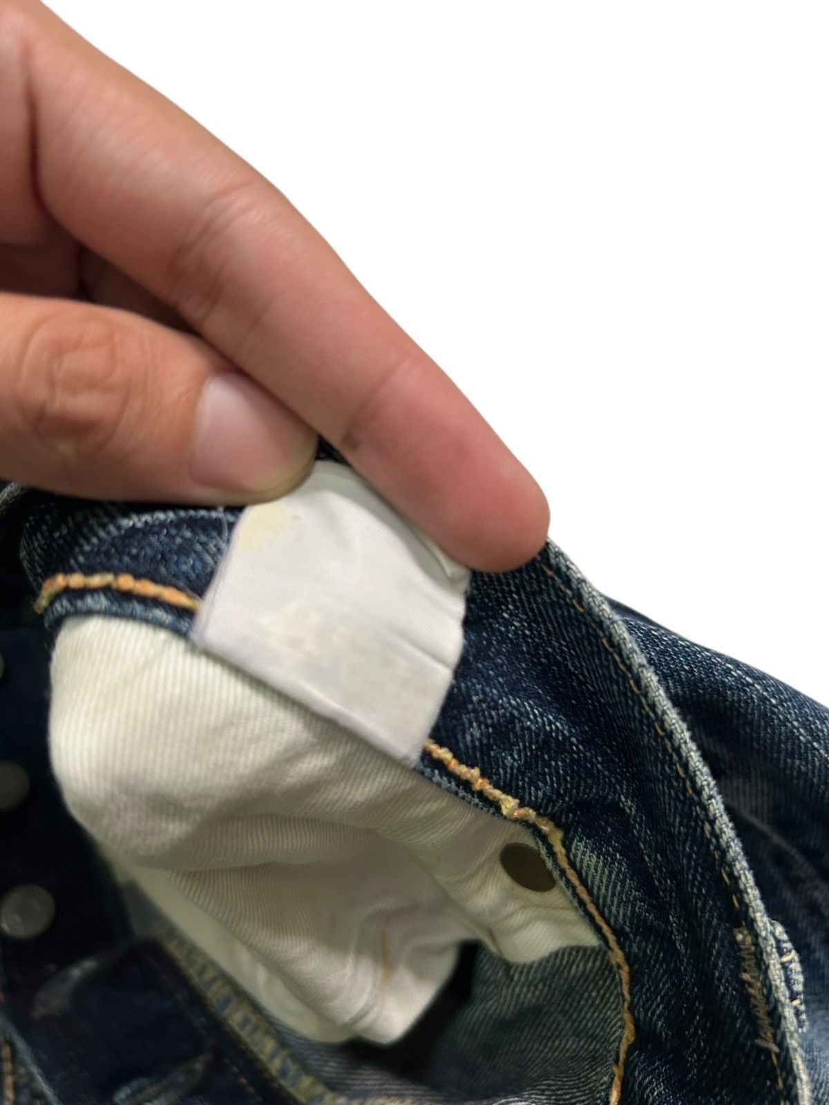 Japanese Brand × Kapital × Vintage R.J.B JAPAN SELVEDGE DISTRESSED DENIM ☠️🎌🎌 Size US 34 / EU 50 - 12 Thumbnail