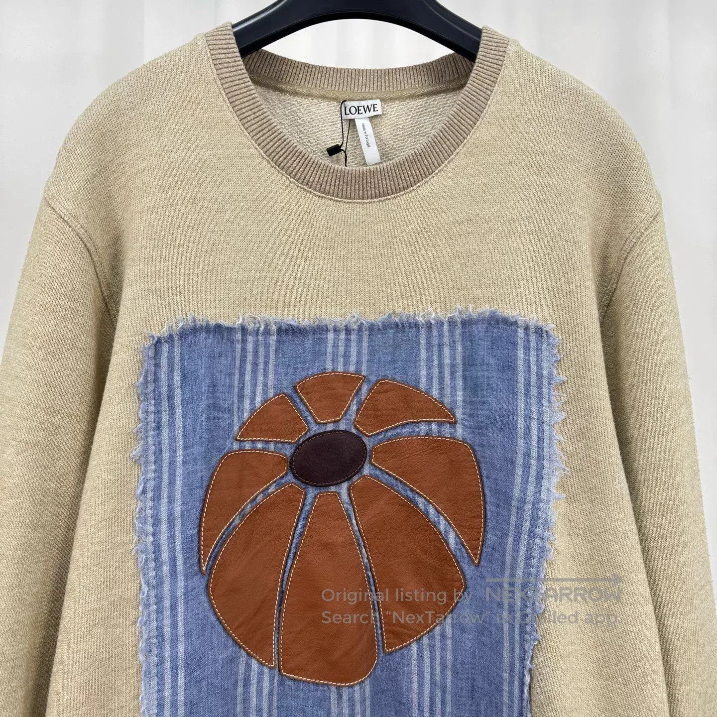 Loewe Loewe Leather Patchwork Sweatshirt. Size US M / EU 48-50 / 2 - 3 Thumbnail