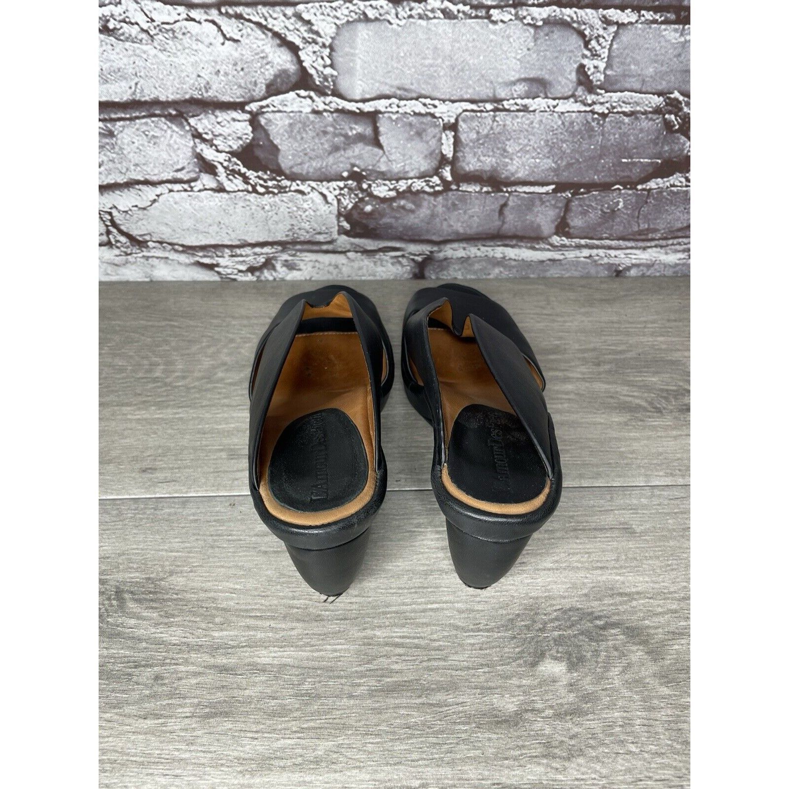 Other L'Amour Des Pieds Black Leather Strappy Wedge Open Toe Sanda Size US 7 / IT 37 - 21 Thumbnail
