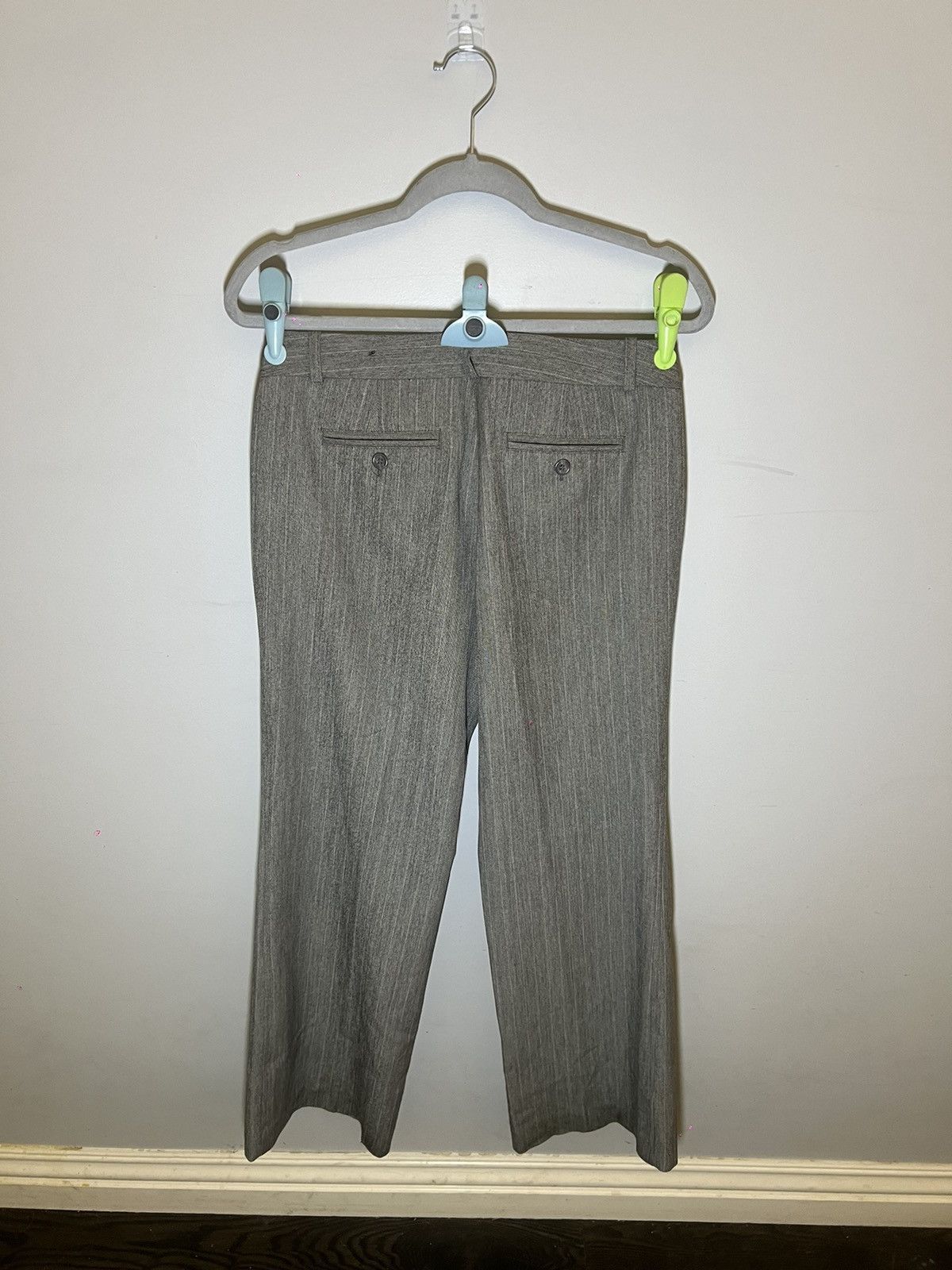 Worthington Worthington Grey Pinstripe Dress Pants Size 26" / US 2 / IT 38 - 2 Thumbnail