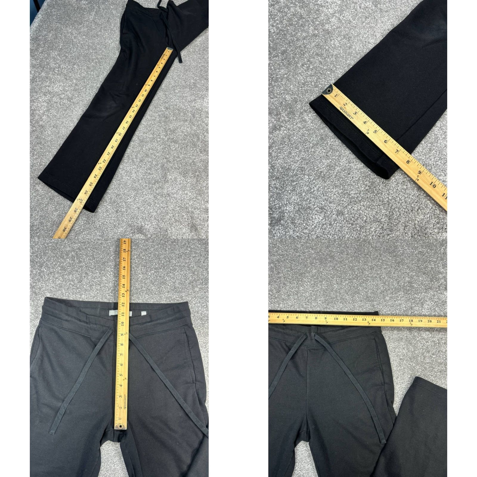 Vince Vince Mens Black Hemp Pants Mid Rise Straight Leg Drawstring Slim? (Note: ensure only original words, no new info) Size US 29 - 8 Thumbnail