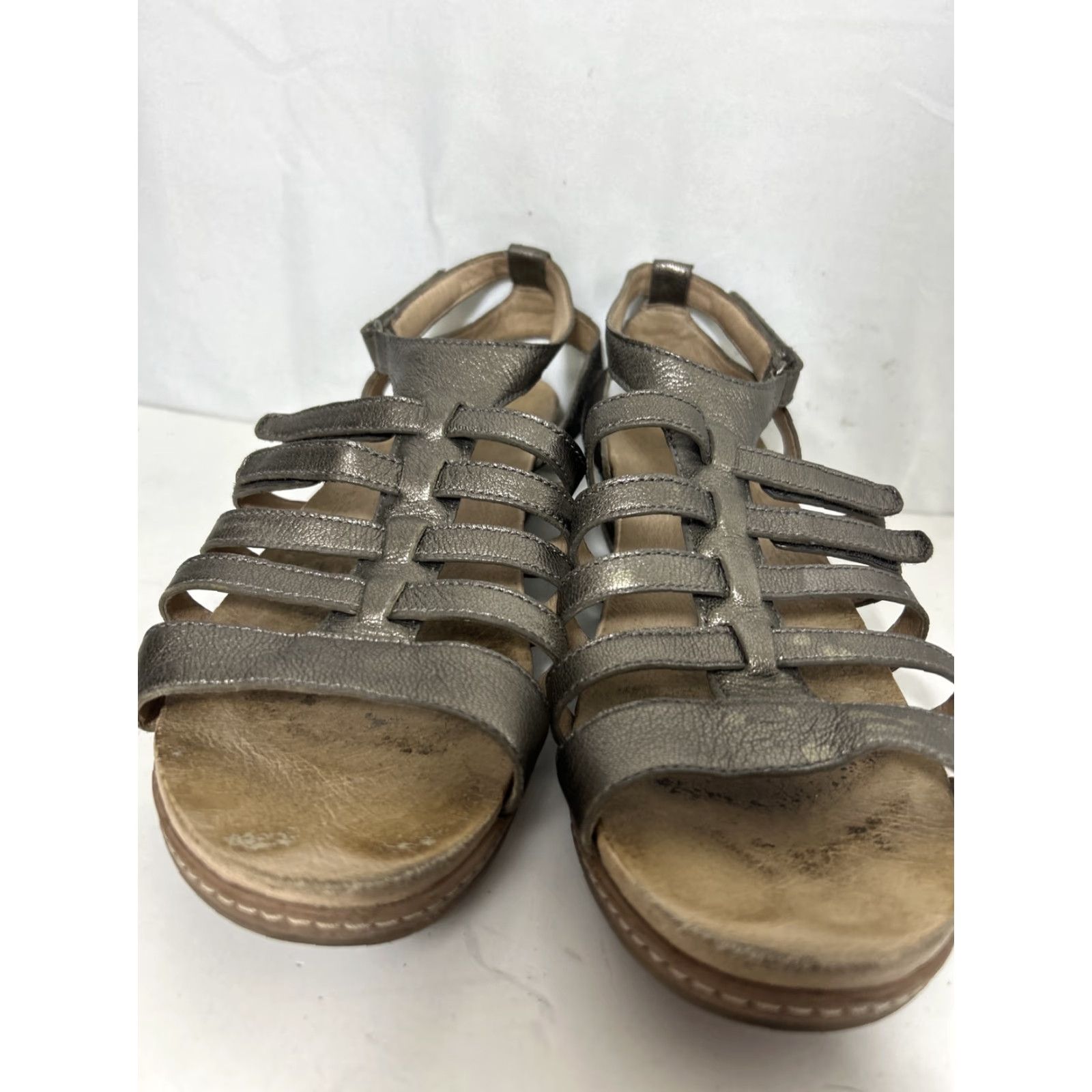 Dansko VINTAGE Dansko Athena Leather Gladiator Sandals Pewter 41 / US 10.5-11 MINT Womens Sandal Size US 10.5 / IT 40.5 - 5 Thumbnail