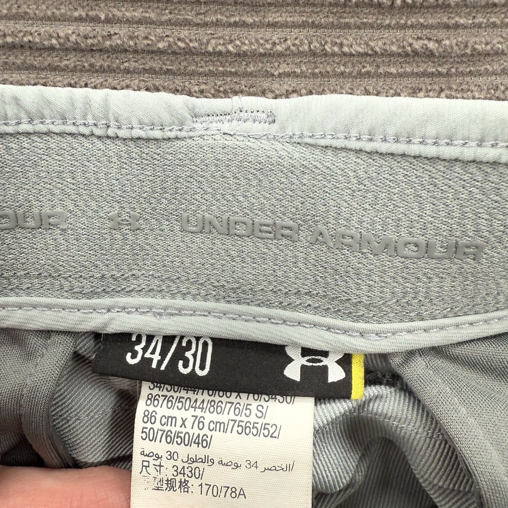Under Armour Under Armour Chino Pants Men 34 Gray Polyester Performance Golf Golfing. Size US 34 / EU 50 - 4 Thumbnail
