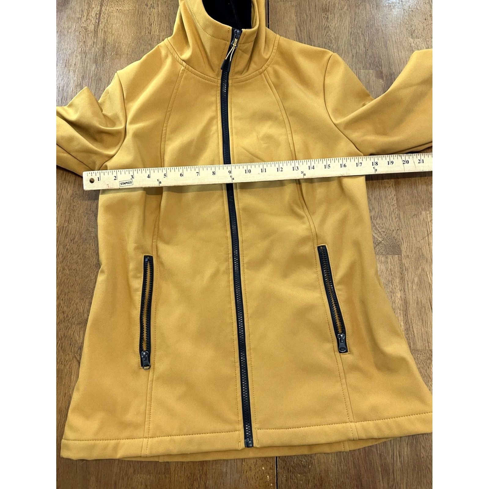 Vintage HFX Performance Women’s Jacket Full Zip Rain Jacket Yellow M Size M / US 6-8 / IT 42-44 - 6 Thumbnail