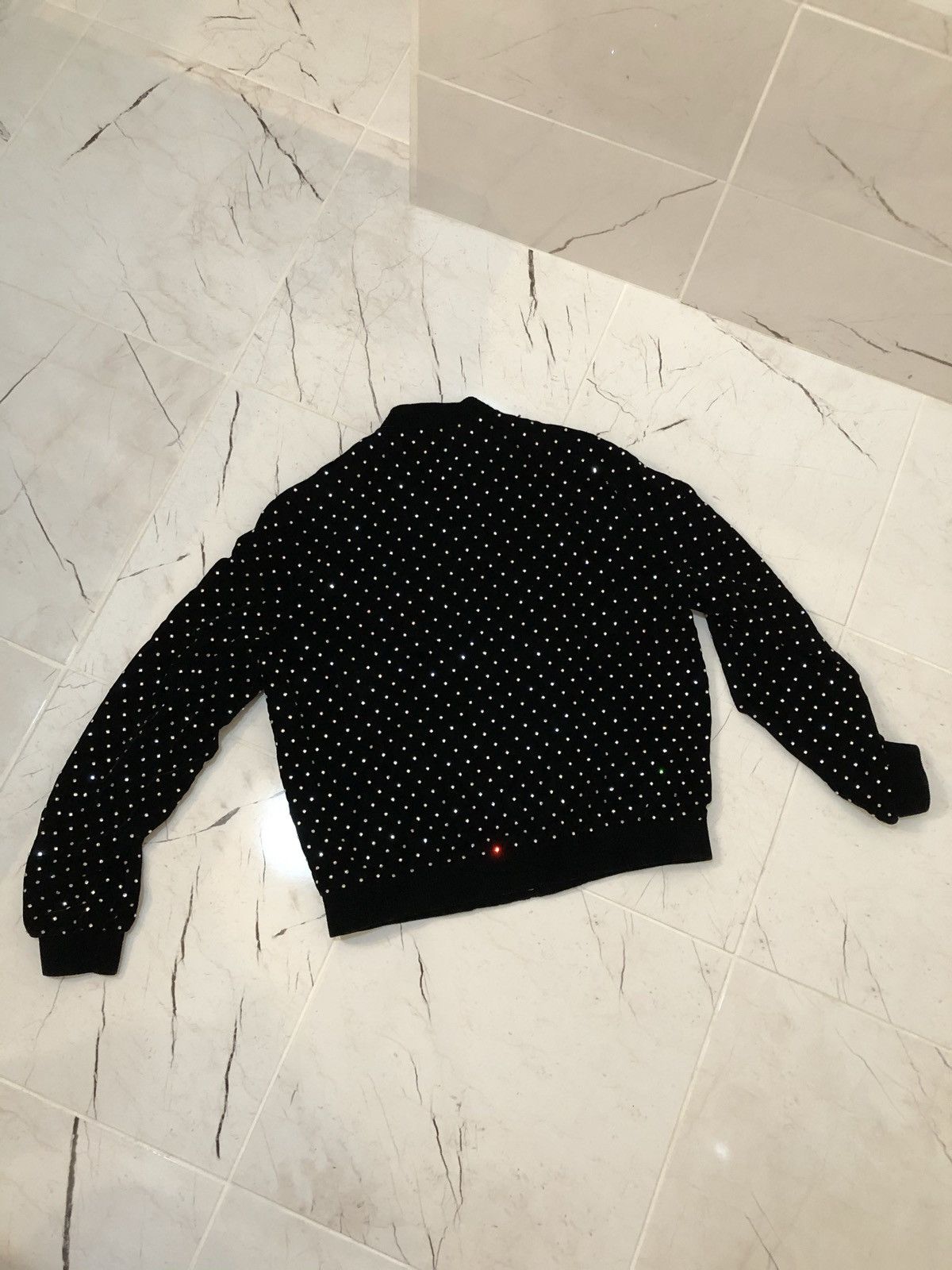Saint Laurent Paris SAINT LAURENT CRYSTAL STUD JACKET Size US L / EU 52-54 / 3 - 5 Thumbnail