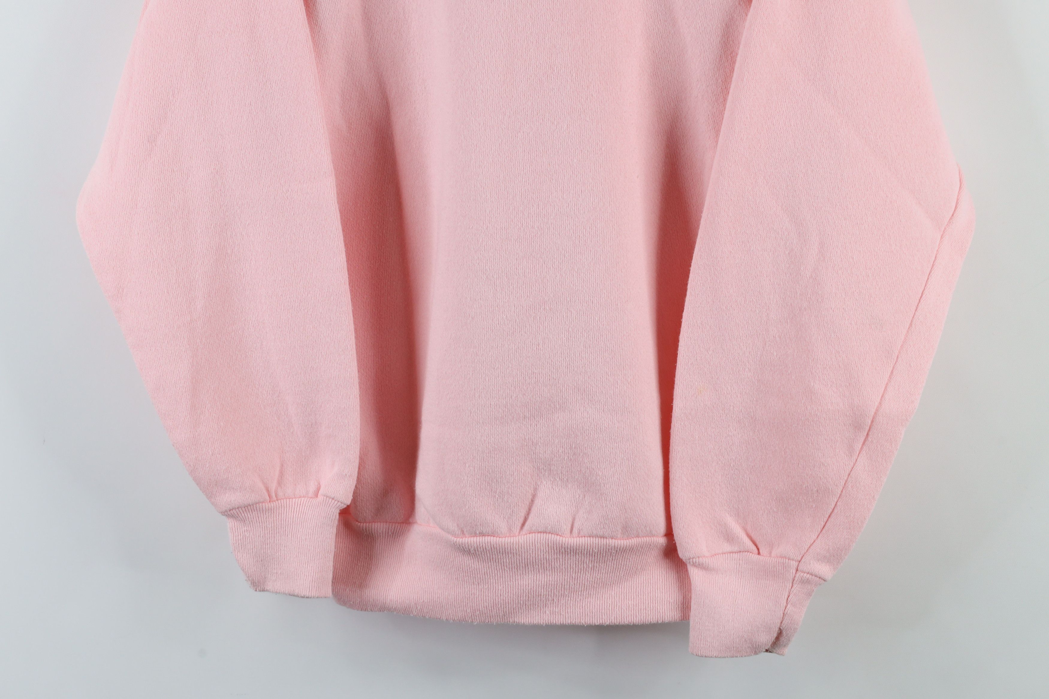 Vintage Vintage 90s Streetwear Crewneck Sweatshirt Pink USA Size S / US 4 / IT 40 - 3 Thumbnail