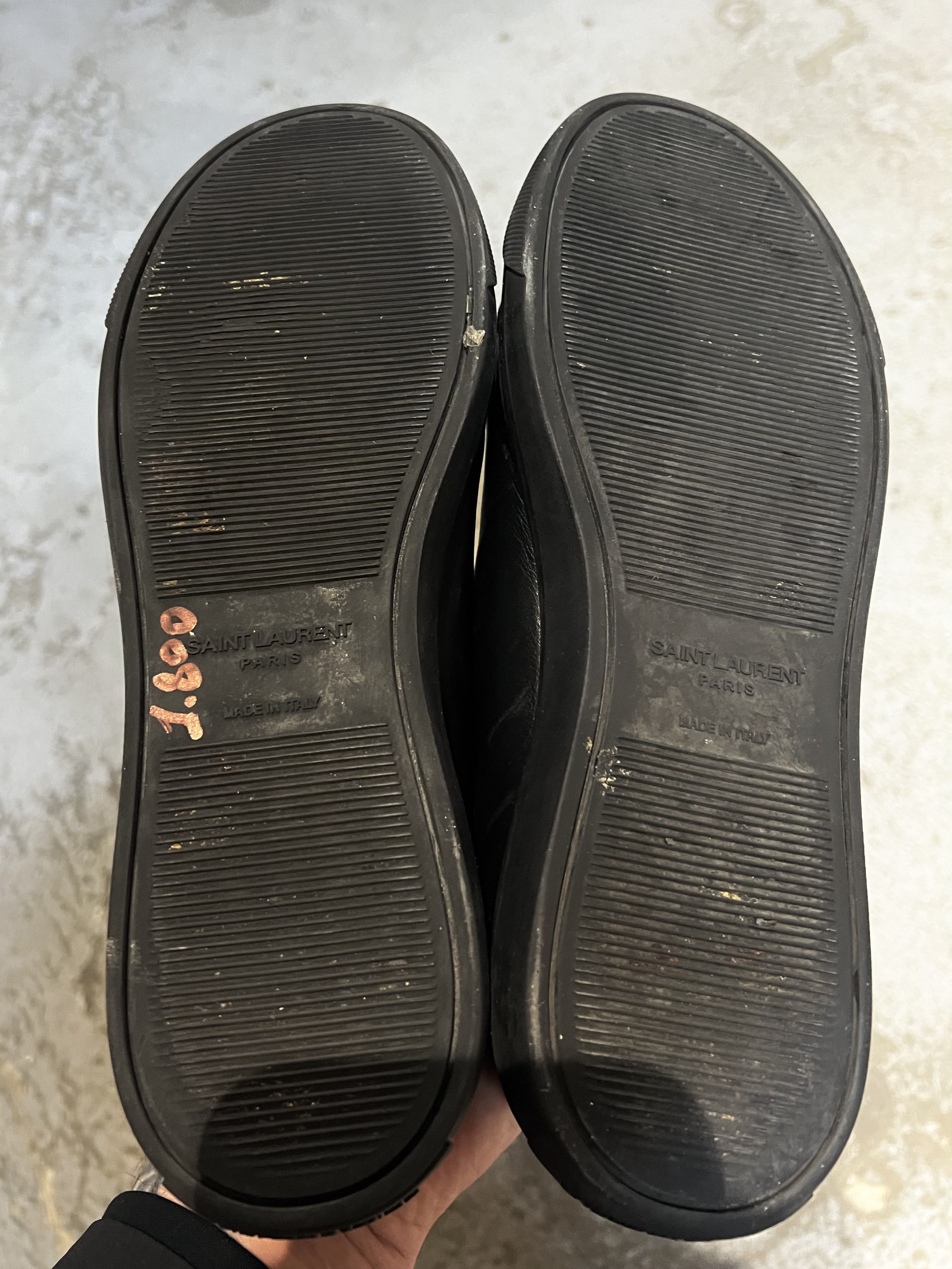 Saint Laurent Paris Saint Laurent Paris Andy Low Leather shoes Size US 7.5 / IT 37.5 - 11 Thumbnail