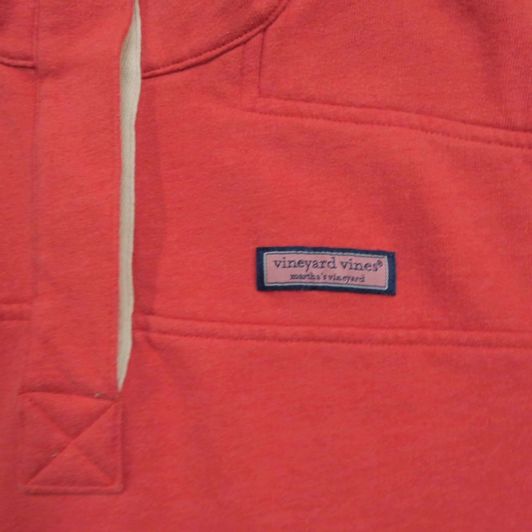 Vineyard Vines Vinyard Vines Sweatshirt Womens Small Pink Henley Mock Neck Pockets Whale Casual Pullover Size S / US 4 / IT 40 - 2 Thumbnail