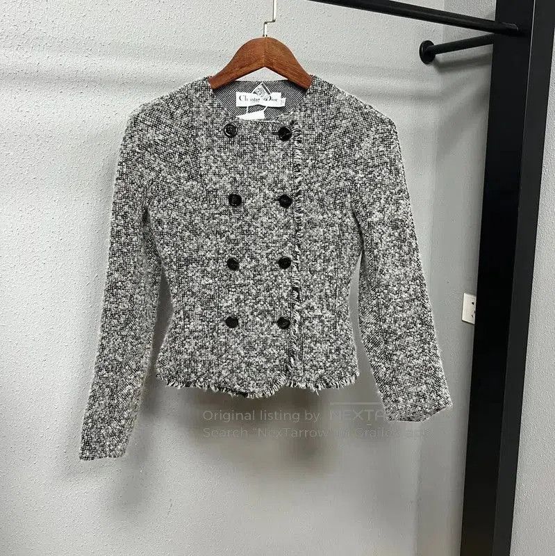 Dior Dior Multicolor Wool Women's Coat Size S . Size S / US 4 / IT 40 - 1 Thumbnail
