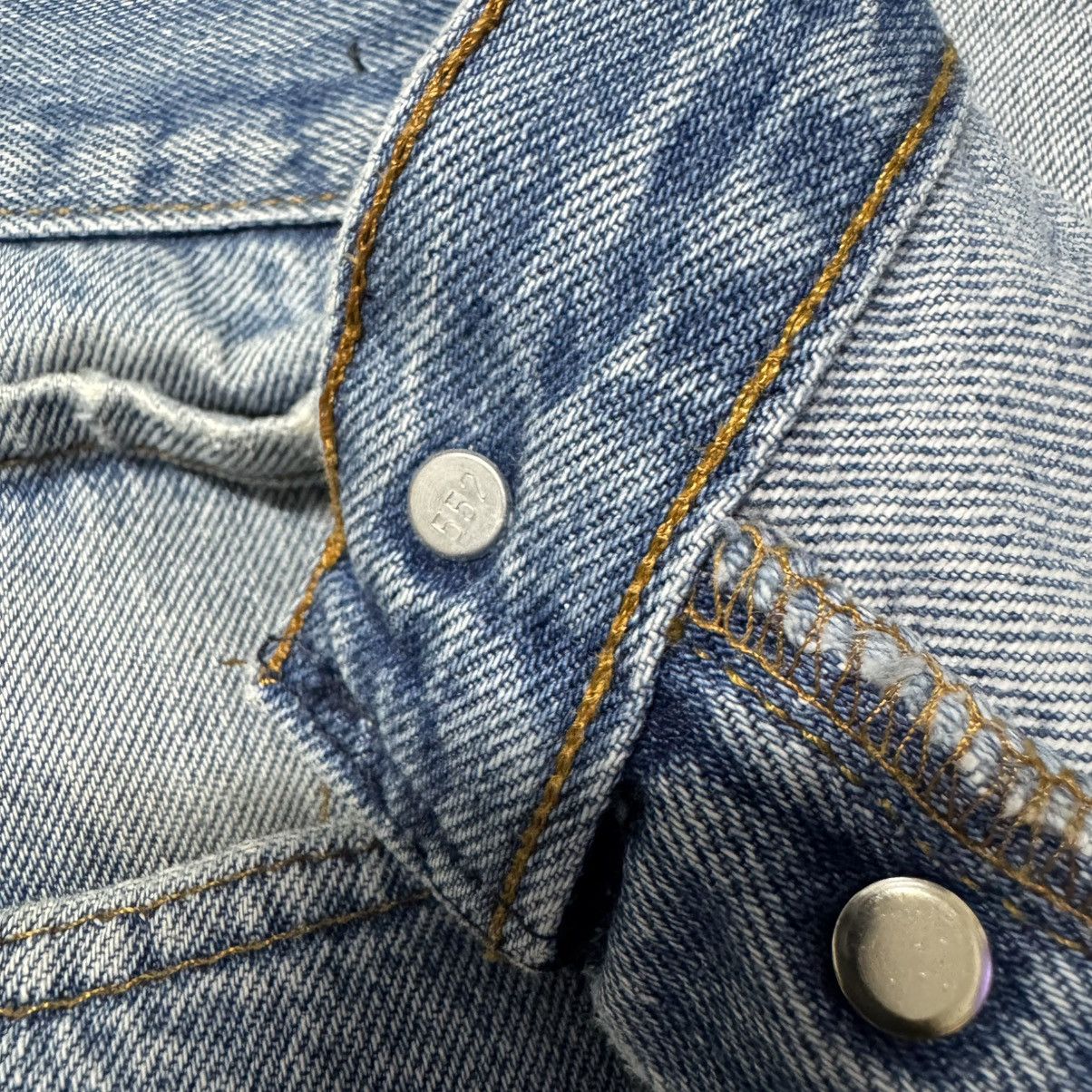 Levi's Vintage 90s Levis 501 Faded Blue Jeans Size US 35 - 16 Thumbnail