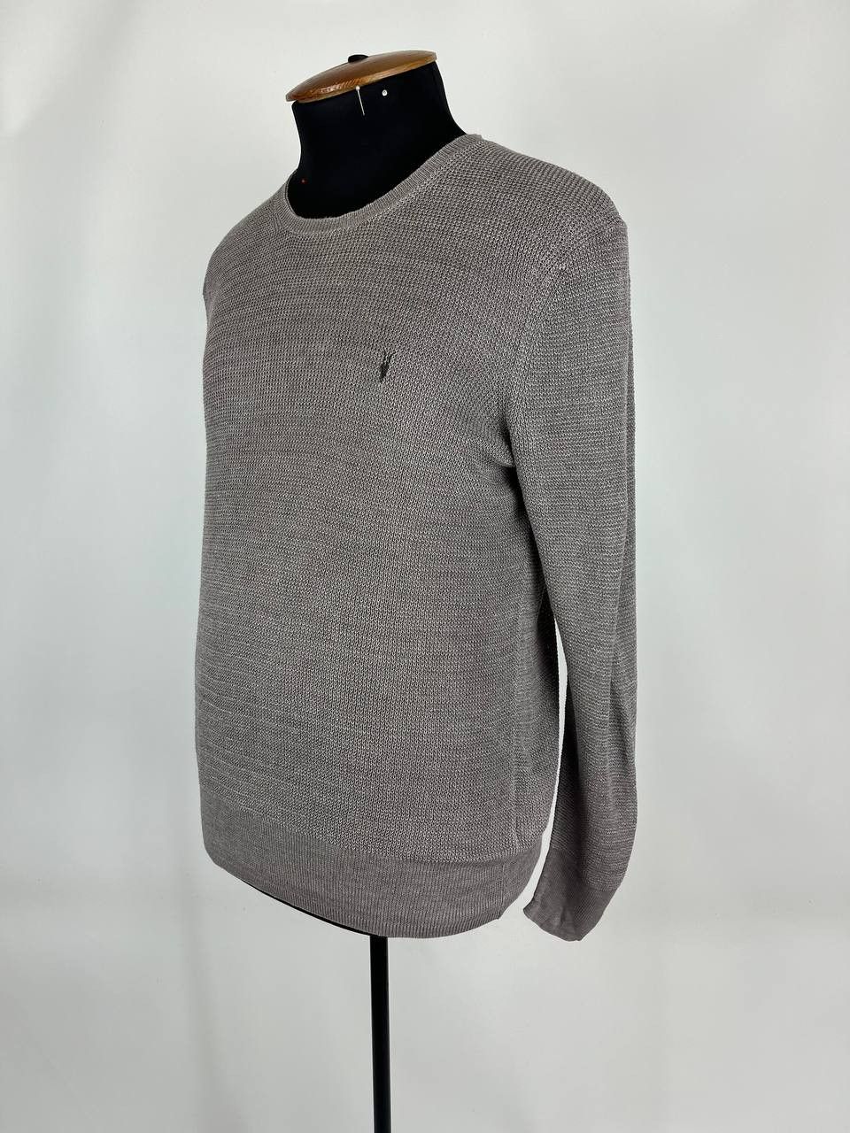 Allsaints × Designer All Saints 100% Linen Open Weave Crew Neck Sweater (0473) Size US M / EU 48-50 / 2 - 2 Thumbnail