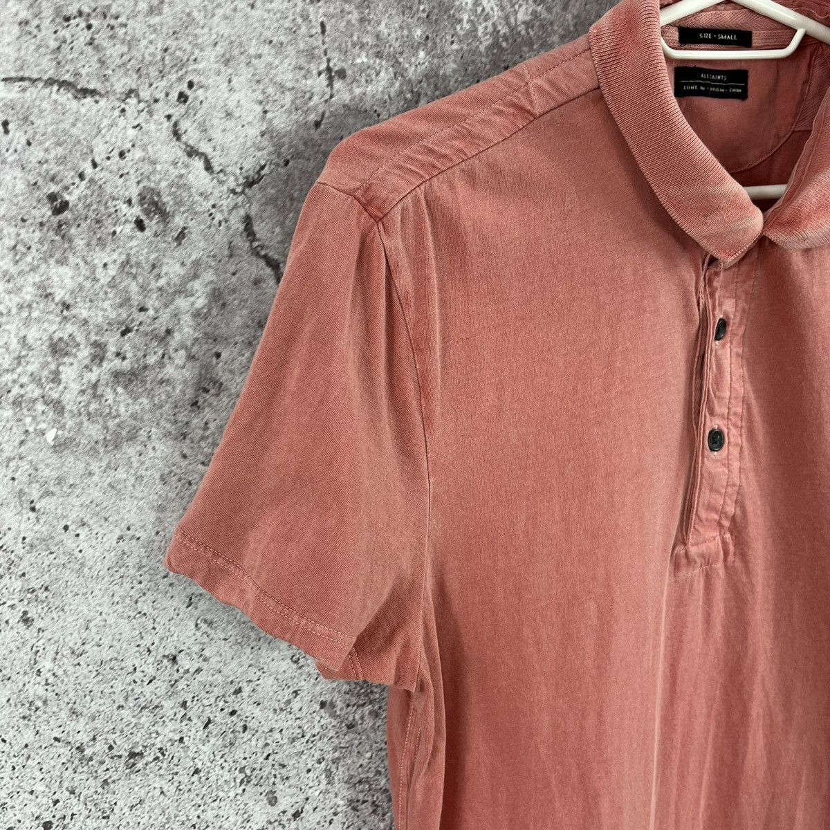 Allsaints × Vintage Allsaints Polo Tee 3Button Style Embroidery Small Logo Sz S Size US S / EU 44-46 / 1 - 5 Thumbnail