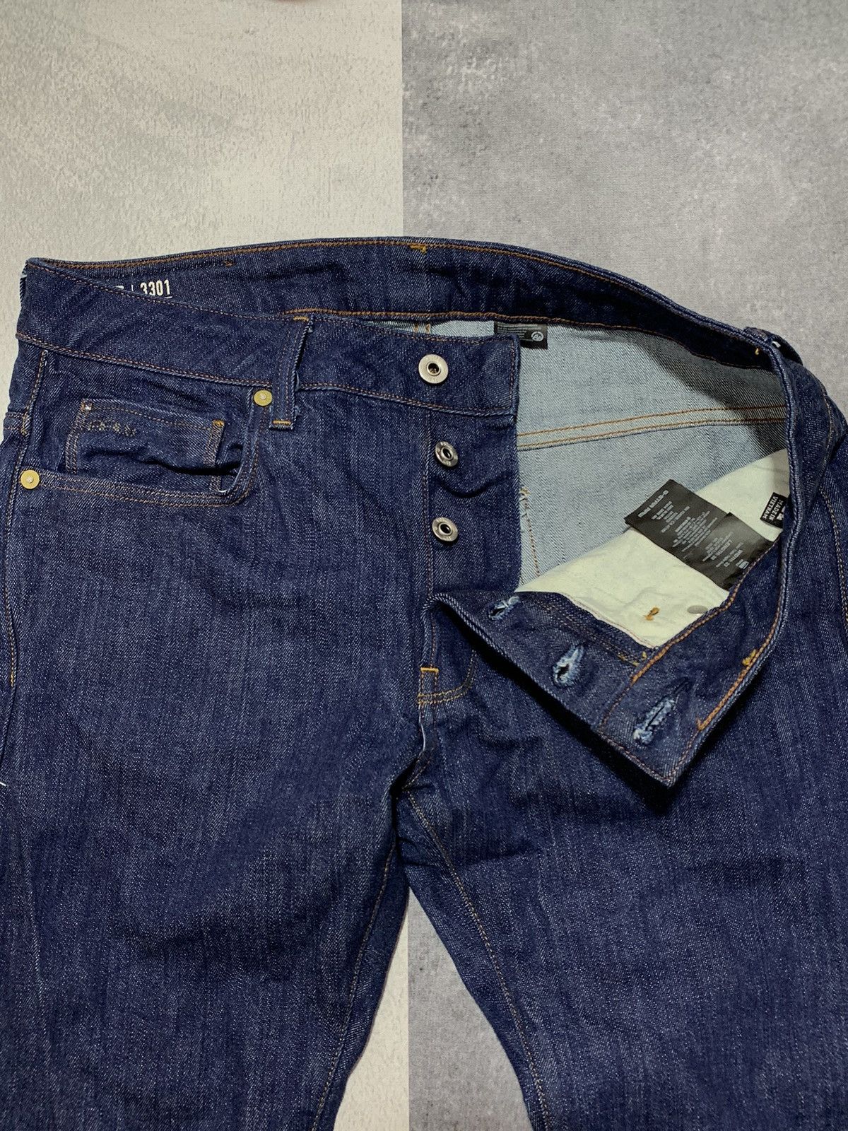 G-Star × Vintage Vintage Y2K G-star RAW salvage jeans streetwear size 33 Size US 33 - 6 Thumbnail