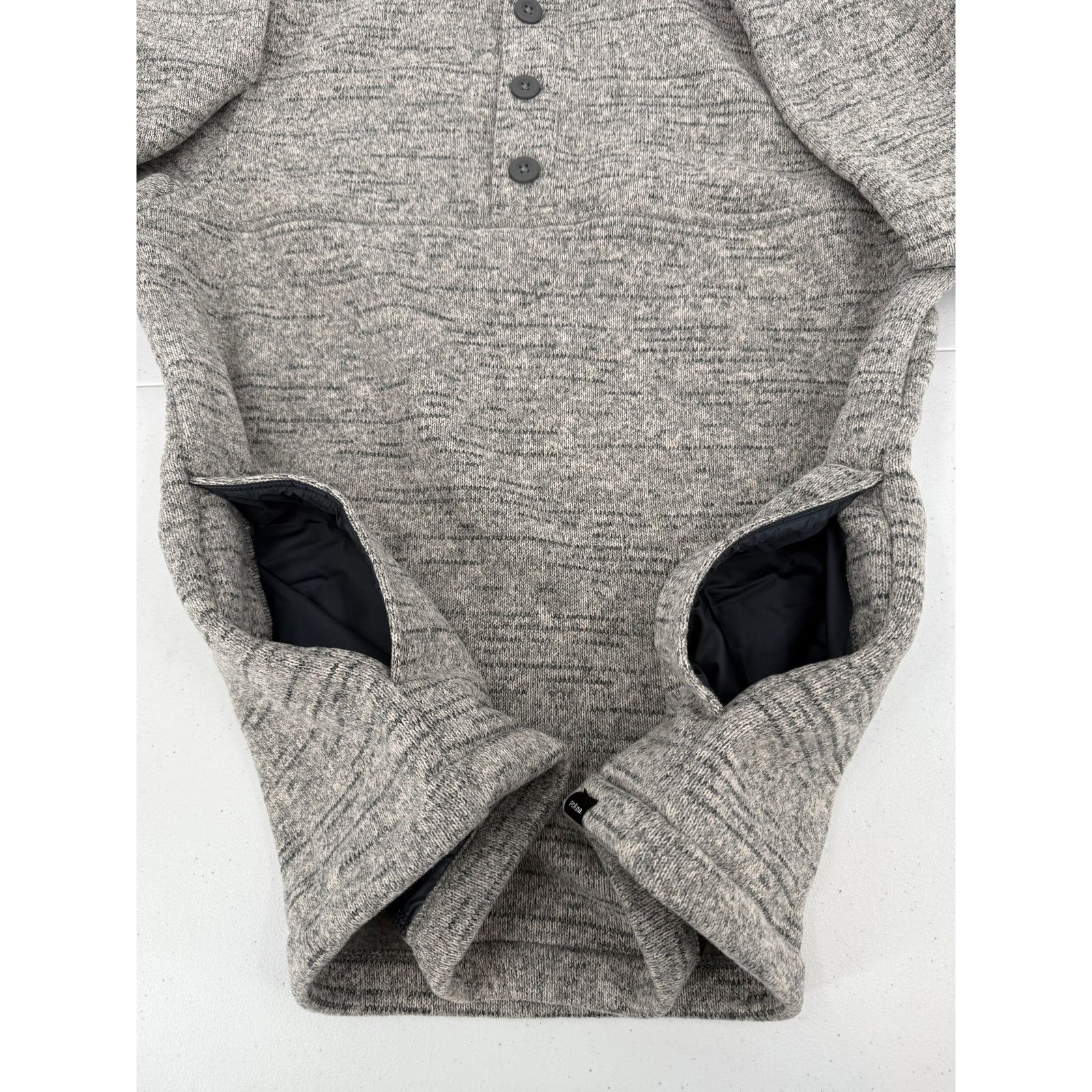 Prana NWT prAna Mens Tri Thermal Threads Henley Top Pockets Gray Size US S / EU 44-46 / 1 - 8 Thumbnail