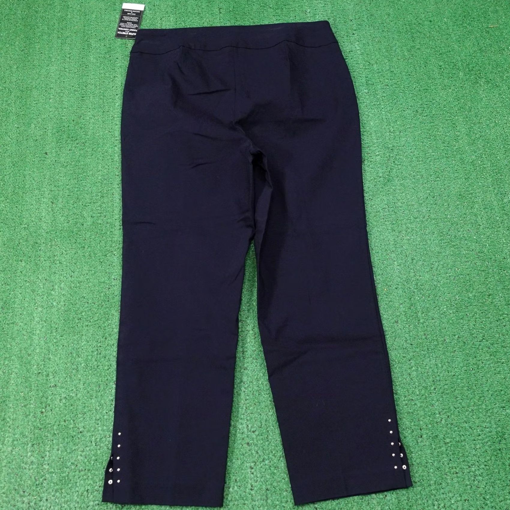 Vintage Roz & Ali Plus Women Pants Navy Blue Ponte Style Size 36" / US 14 / IT 50 - 5 Thumbnail