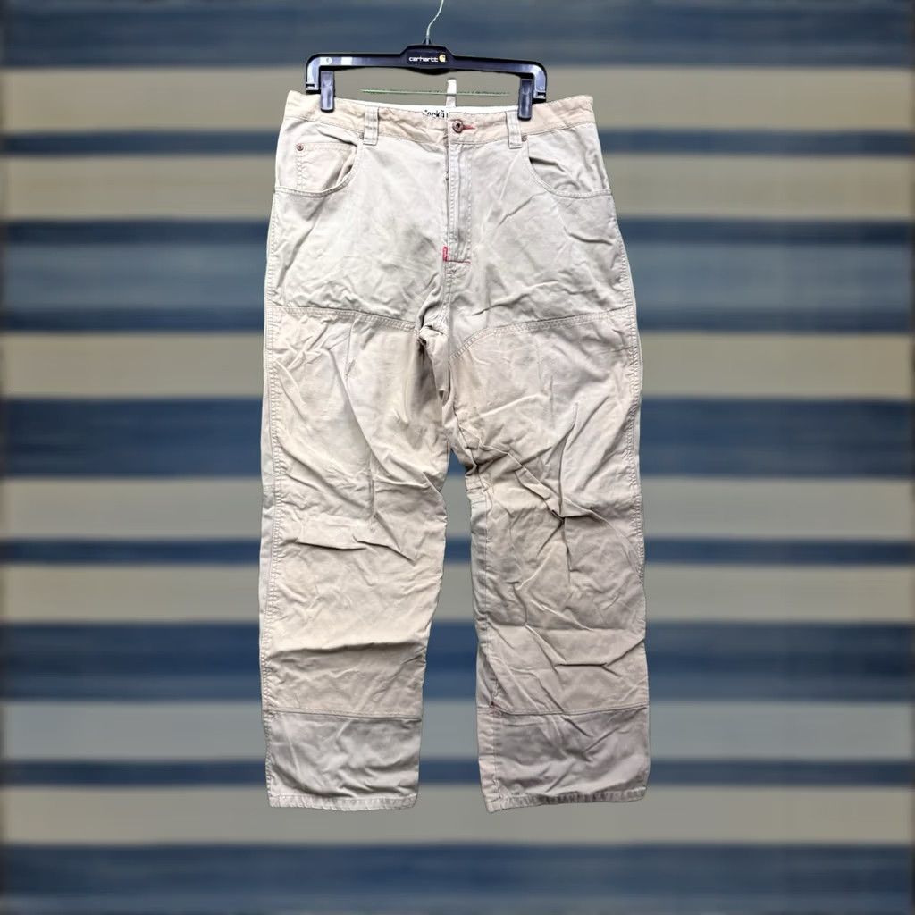 Ecko Unltd. VINTAGE Ecko Unltd Cargo Pants Mens 36 Tan Baggy Wide-Leg Pockets Y2K Antique Hip Hop Retro Pants Mens 36 BEIGE Size US 36 / EU 52 - 1 Thumbnail